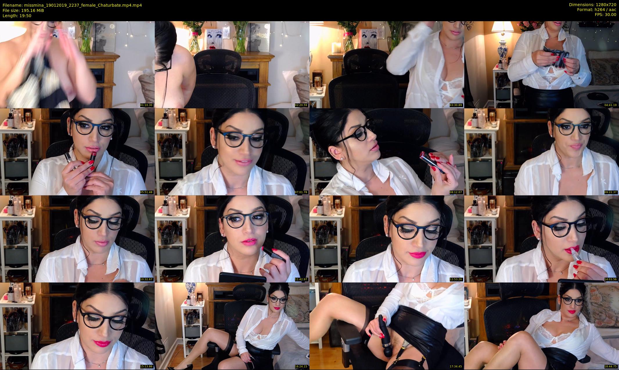 missmina — 20 minute Chaturbate female cam show recording, 720p, Jan 19, 2019