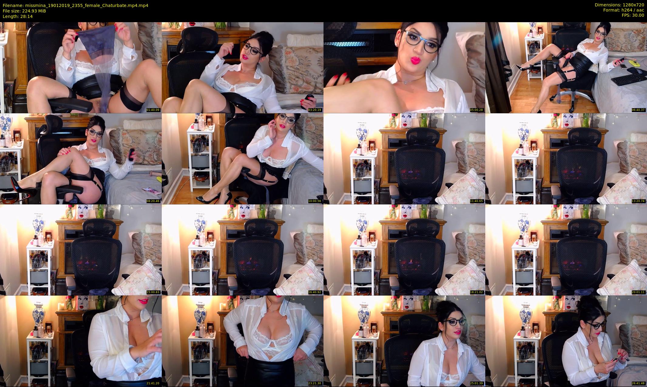 missmina — 29 minute Chaturbate female cam show recording, 720p, Jan 19, 2019