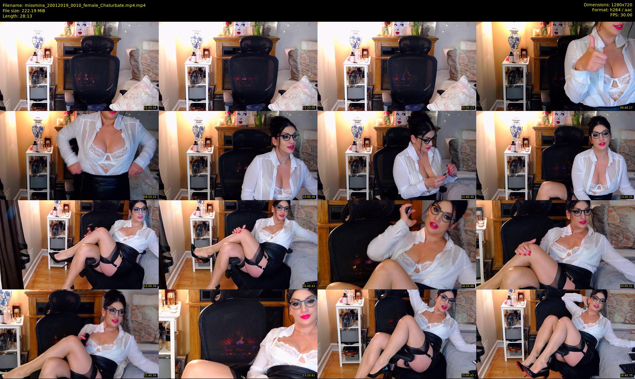 missmina — 29 minute Chaturbate female cam show recording, 720p, Jan 20, 2019