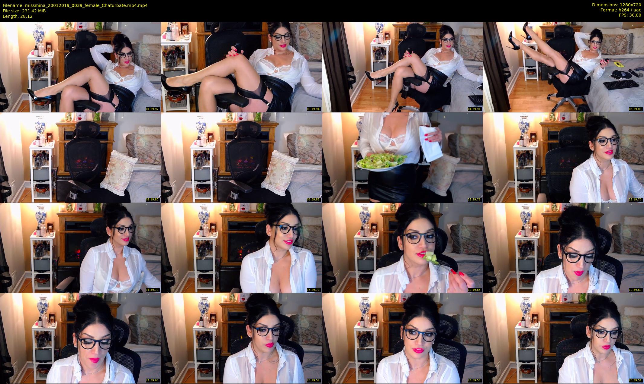 missmina — 29 minute Chaturbate female cam show recording, 720p, Jan 20, 2019