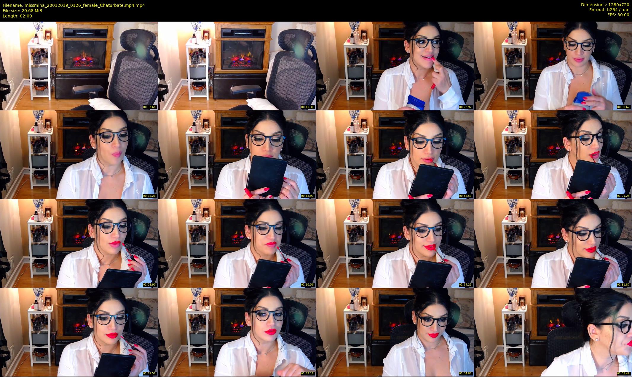 missmina — 3 minute Chaturbate female cam show recording, 720p, Jan 20, 2019