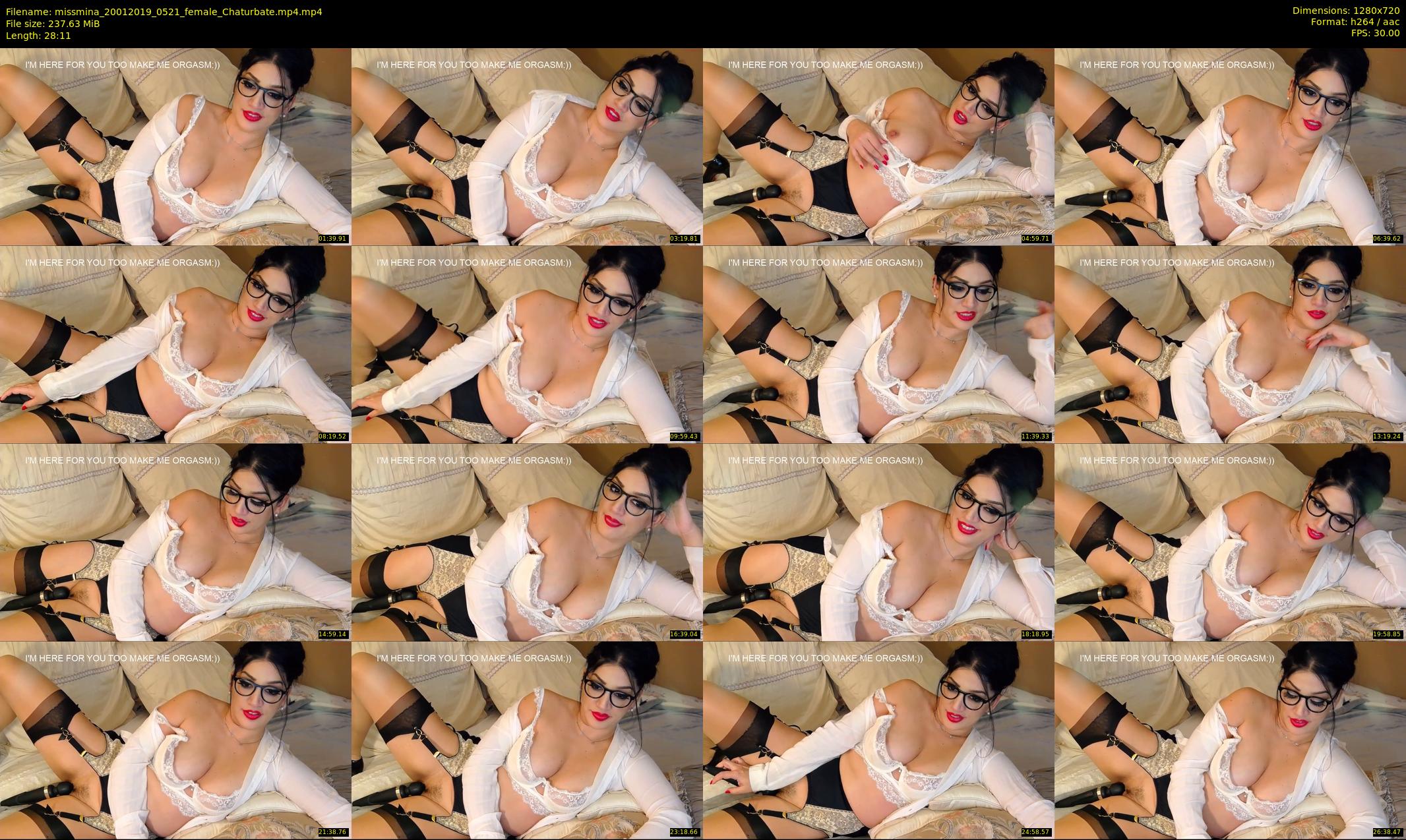 missmina — 29 minute Chaturbate female cam show recording, 720p, Jan 20, 2019