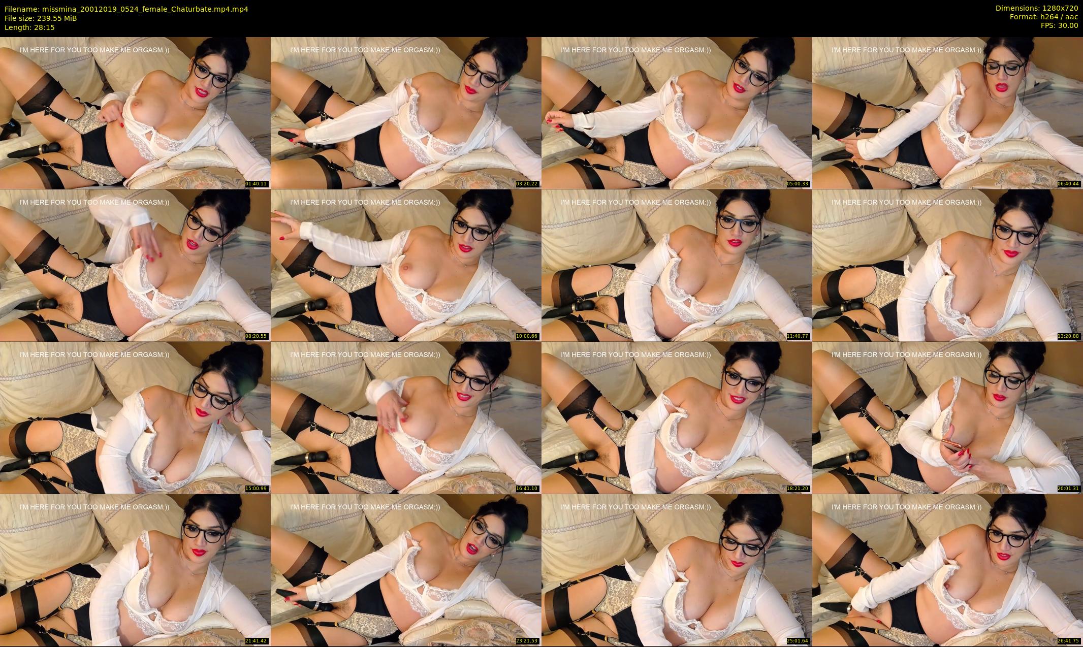 missmina — 29 minute Chaturbate female cam show recording, 720p, Jan 20, 2019