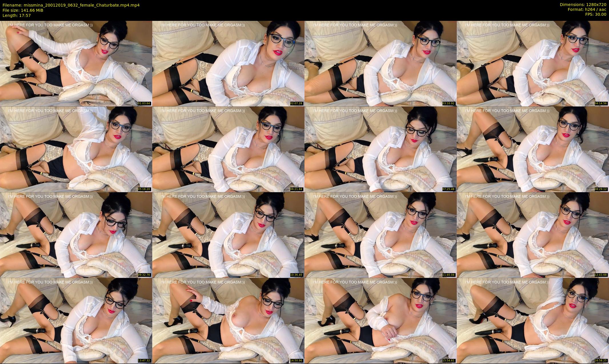 missmina — 18 minute Chaturbate female cam show recording, 720p, Jan 20, 2019