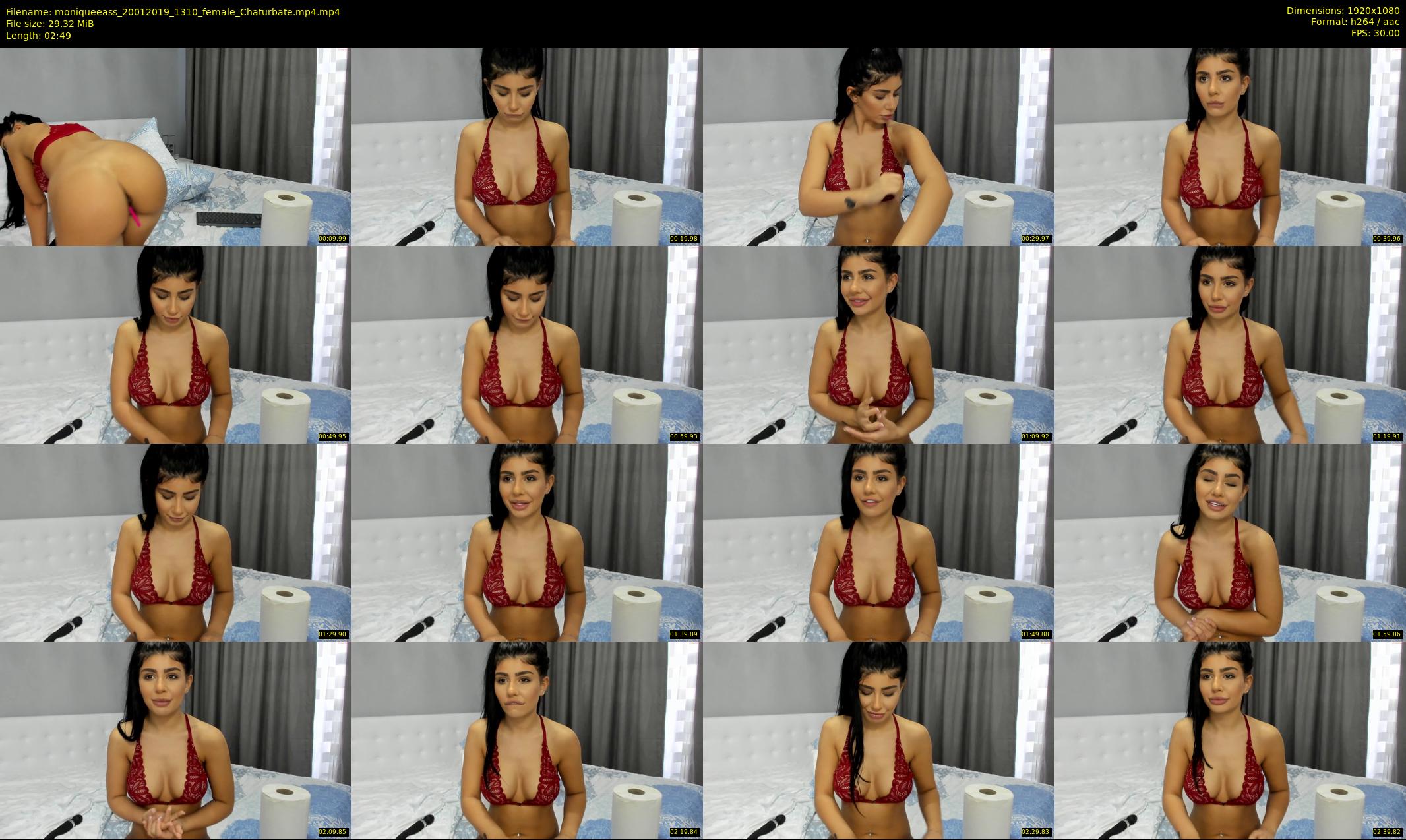 moniqueeass — 3 minute Chaturbate female cam show recording, 1080p, Jan 20, 2019