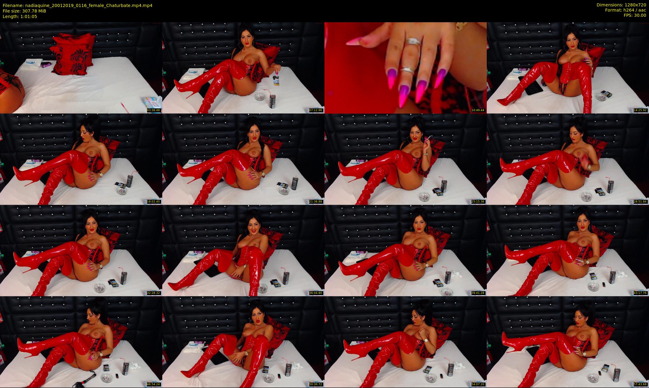 nadiaquine — 62 minute Chaturbate female cam show recording, 720p, Jan 20, 2019