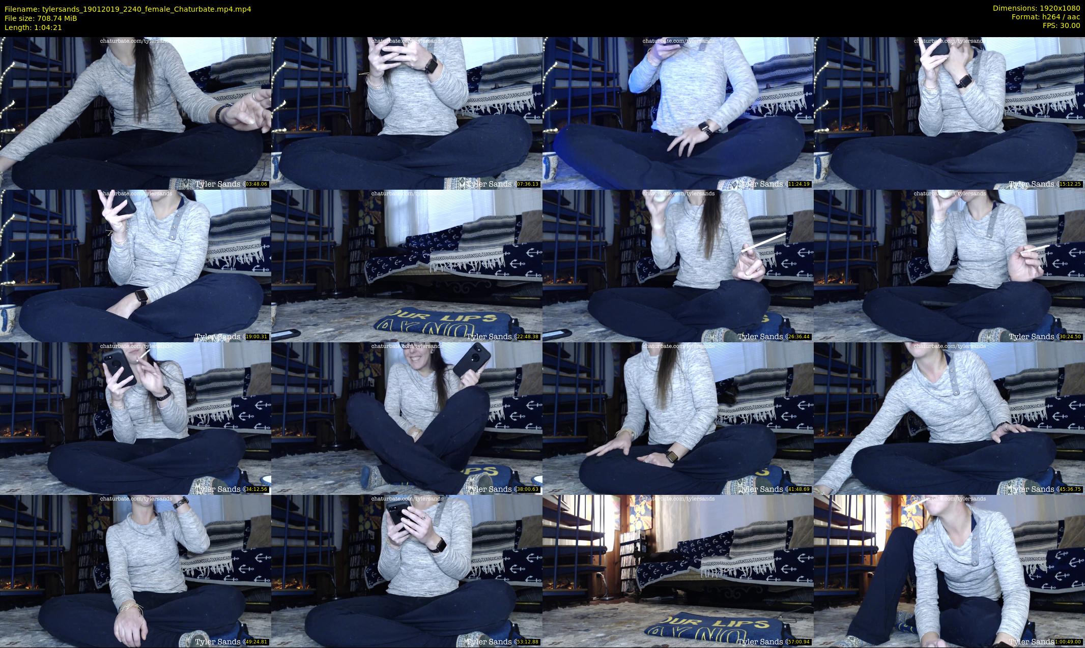 tylersands — 65 minute Chaturbate female cam show recording, 1080p, Jan 19, 2019