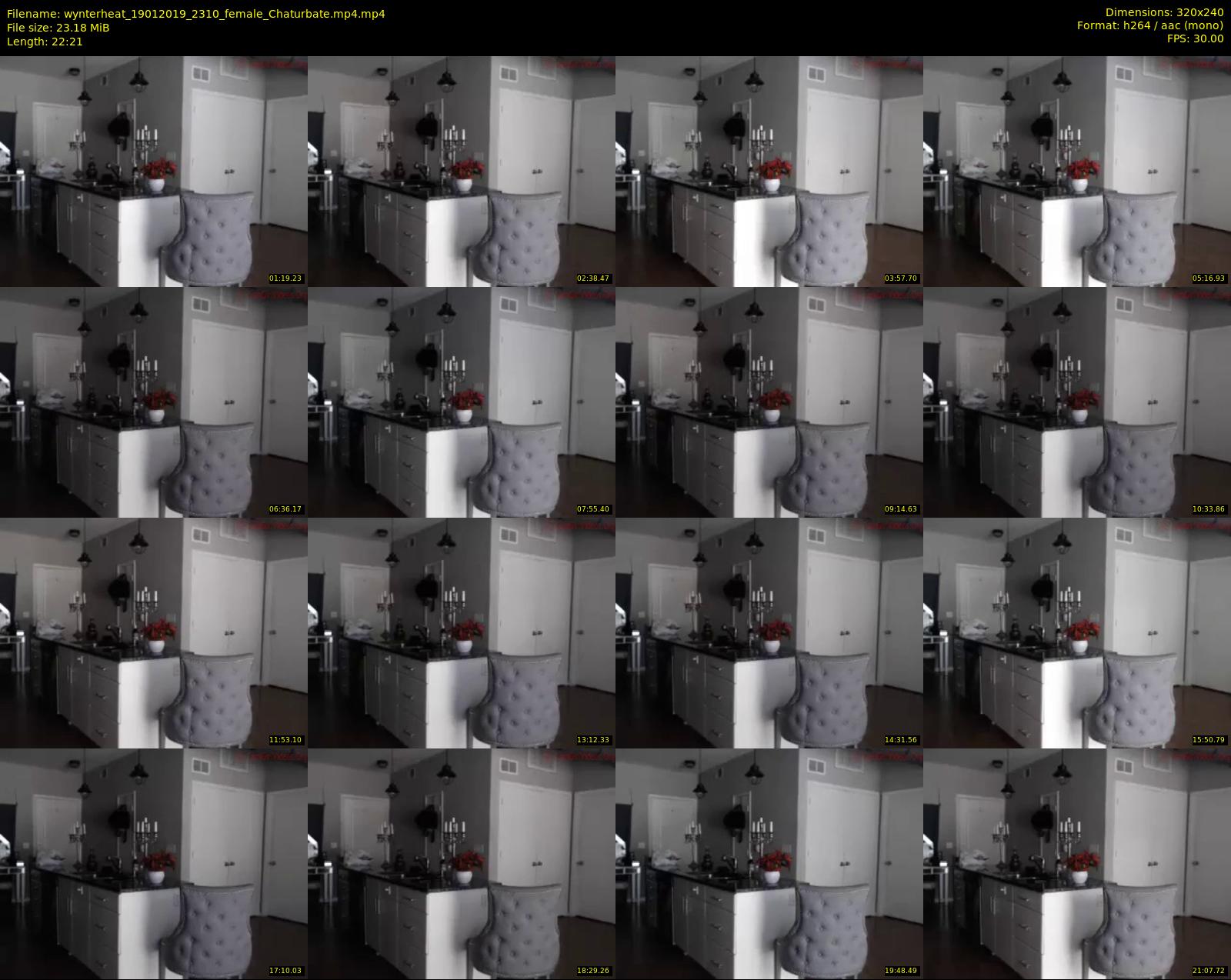 wynterheat — 23 minute Chaturbate female cam show recording, SD, Jan 19, 2019