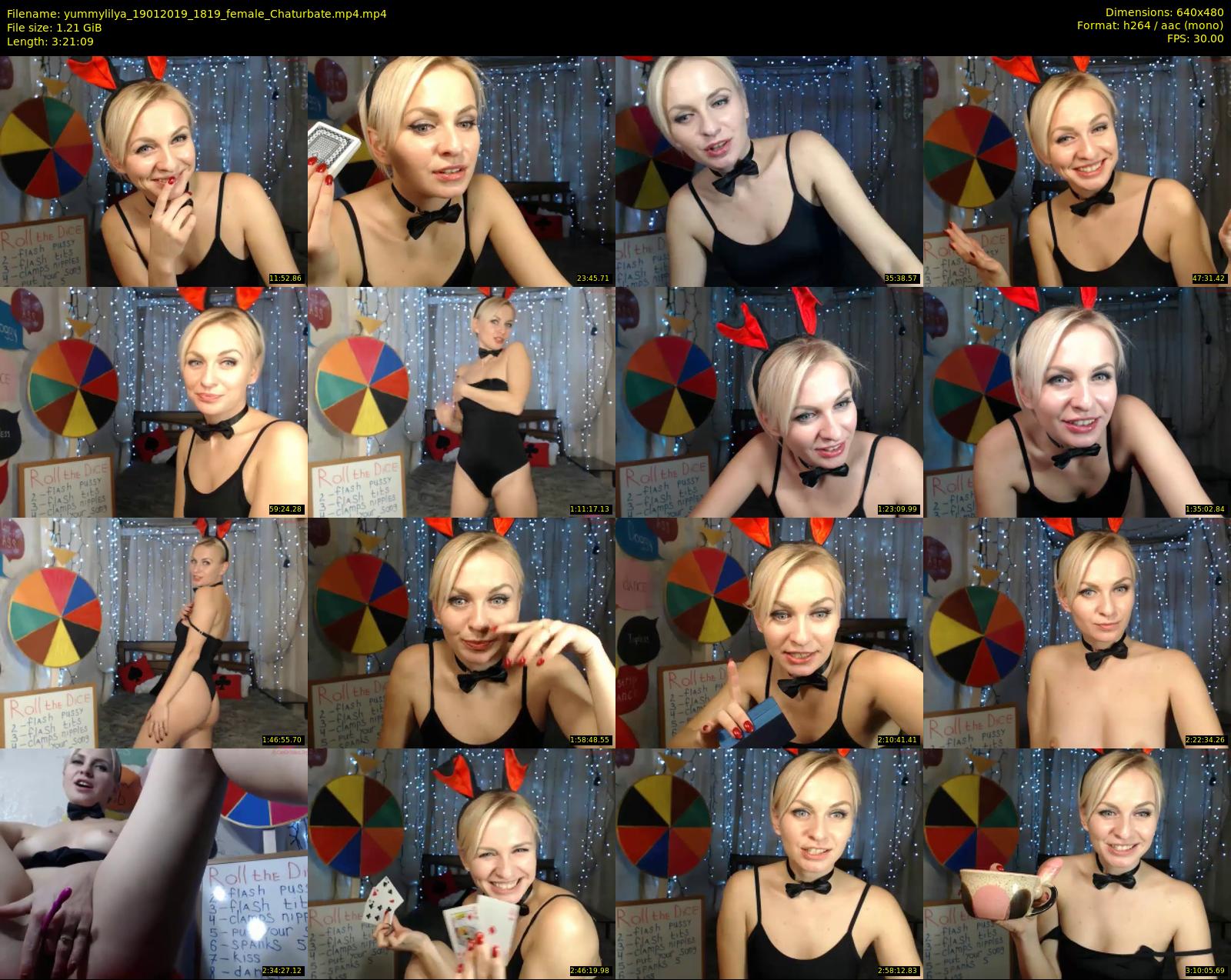 yummylilya — 202 minute Chaturbate female cam show recording, 480p, Jan 19, 2019