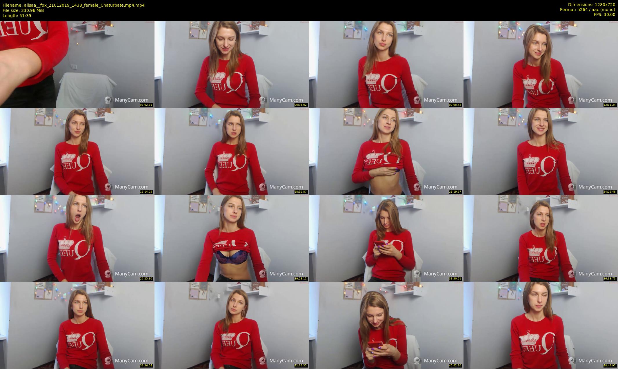 alisaa__fox — 52 minute Chaturbate female cam show recording, 720p, Jan 21, 2019