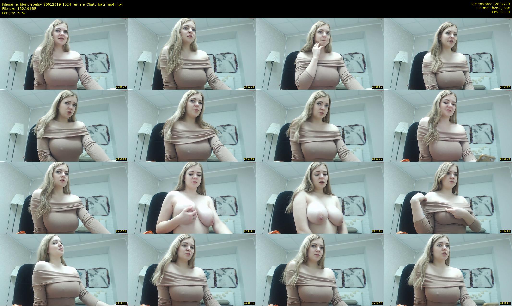 blondiebetsy — 30 minute Chaturbate female cam show recording, 720p, Jan 20, 2019