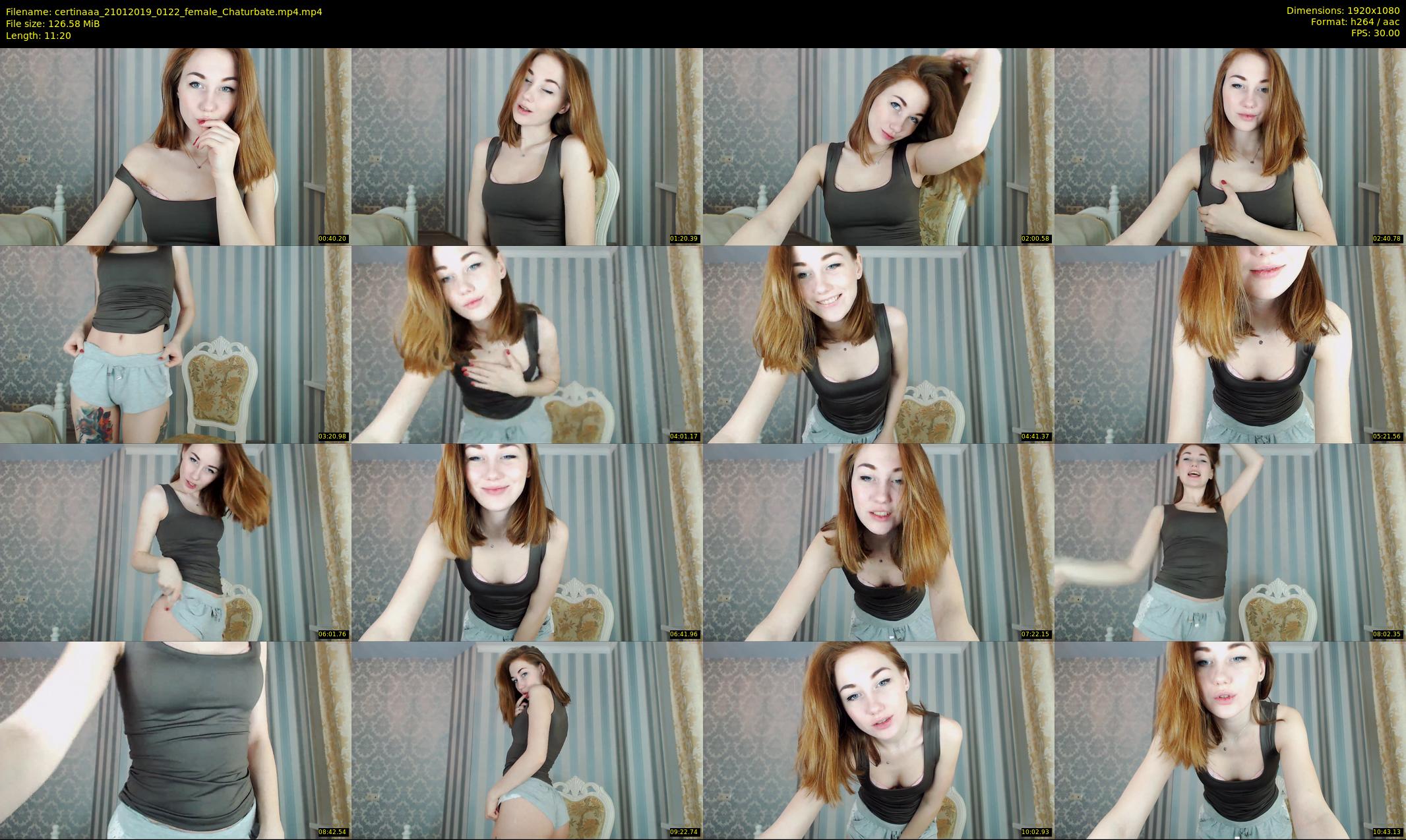 certinaaa — 12 minute Chaturbate female cam show recording, 1080p, Jan 21, 2019