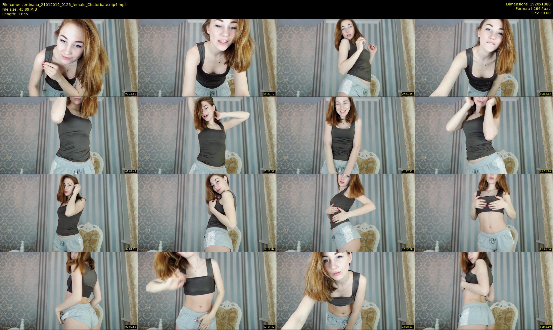 certinaaa — 4 minute Chaturbate female cam show recording, 1080p, Jan 21, 2019