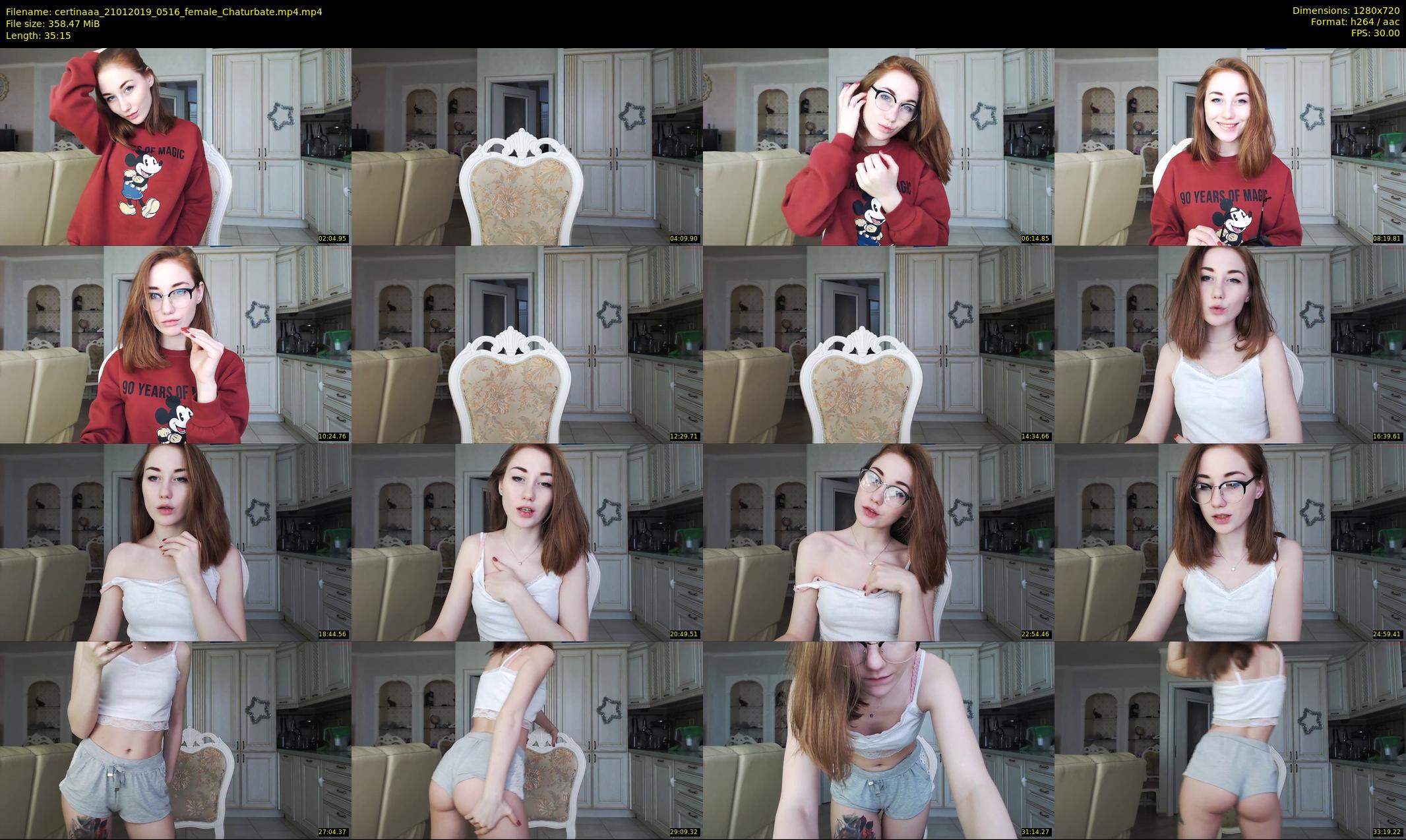 certinaaa — 36 minute Chaturbate female cam show recording, 720p, Jan 21, 2019