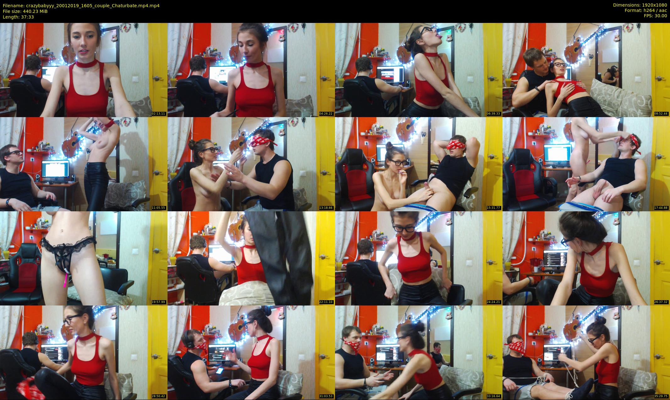 crazybabyyy — 38 minute Chaturbate couple cam show recording, 1080p, Jan 20, 2019