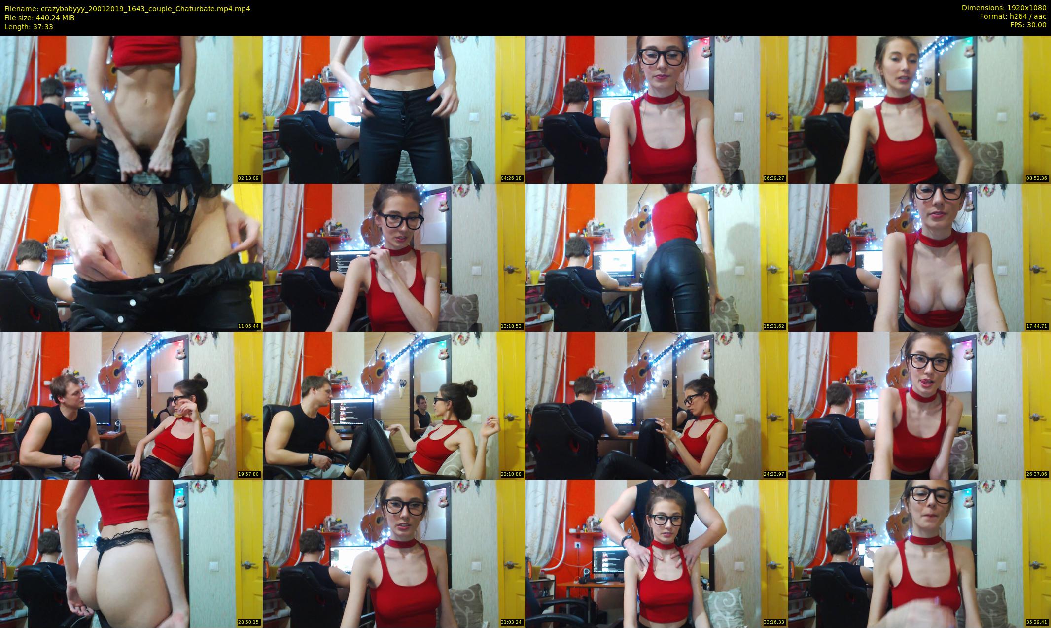 crazybabyyy — 38 minute Chaturbate couple cam show recording, 1080p, Jan 20, 2019