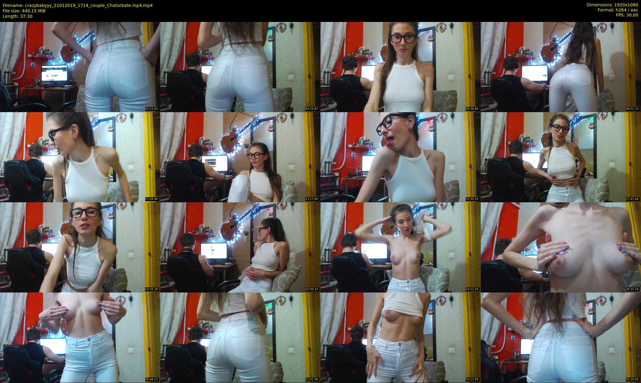 crazybabyyy — 38 minute Chaturbate couple cam show recording, 1080p, Jan 21, 2019