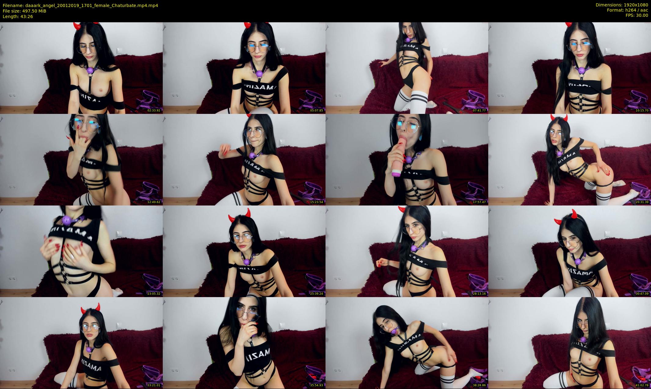 daaark_angel — 44 minute Chaturbate female cam show recording, 1080p, Jan 20, 2019