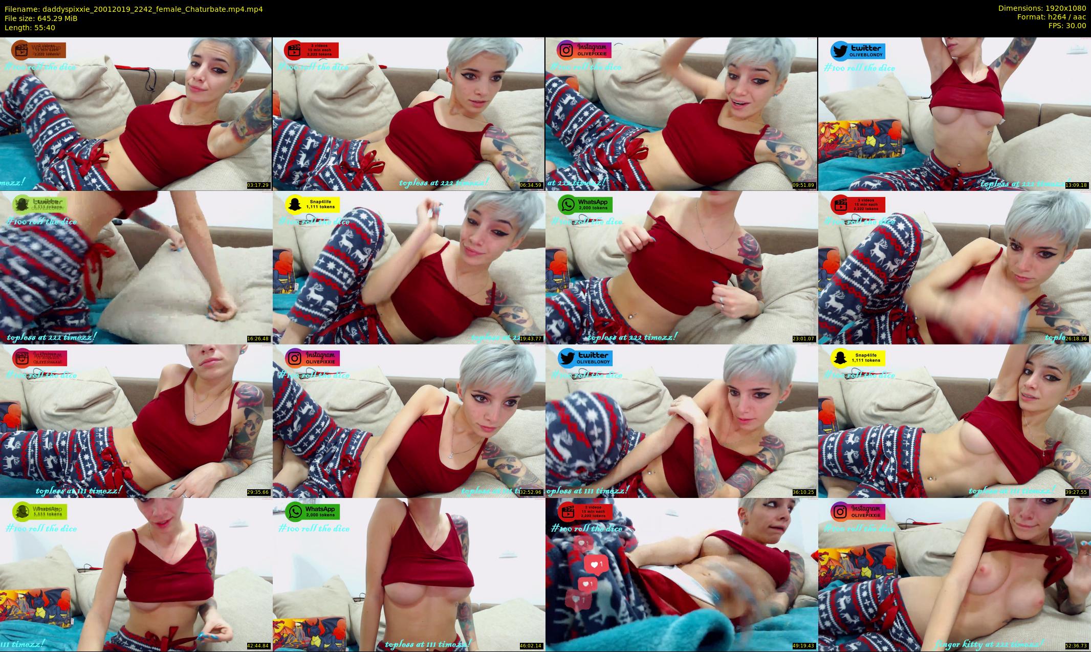 daddyspixxie — 56 minute Chaturbate female cam show recording, 1080p, Jan 20, 2019