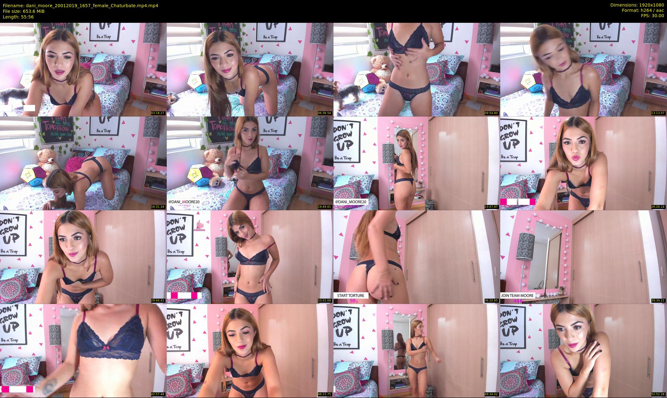dani_moore — 56 minute Chaturbate female cam show recording, 1080p, Jan 20, 2019