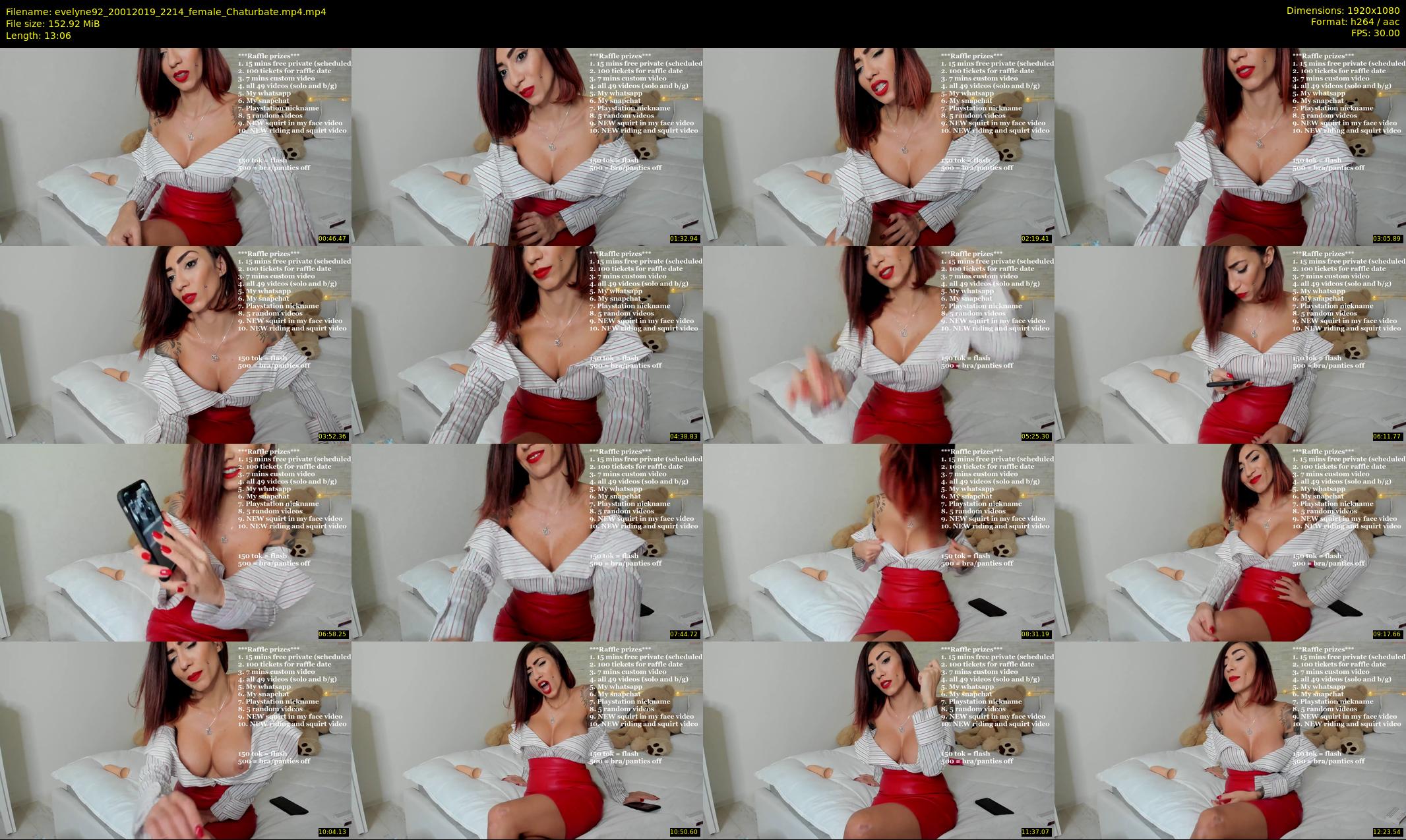 evelyne92 — 14 minute Chaturbate female cam show recording, 1080p, Jan 20, 2019