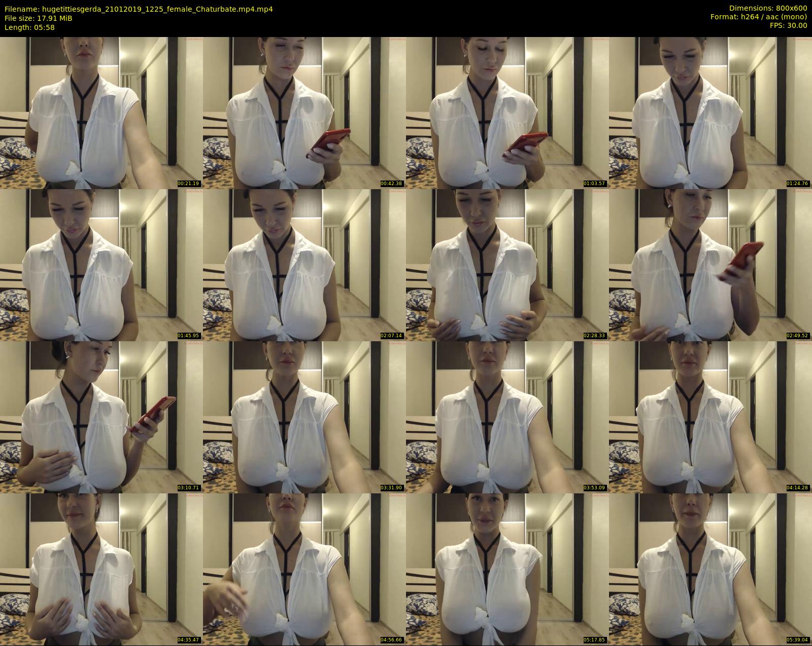 hugetittiesgerda — 6 minute Chaturbate female cam show recording, 480p, Jan 21, 2019