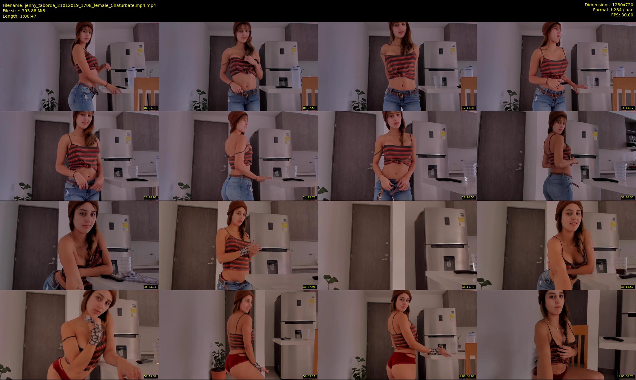 jenny_taborda — 69 minute Chaturbate female cam show recording, 720p, Jan 21, 2019