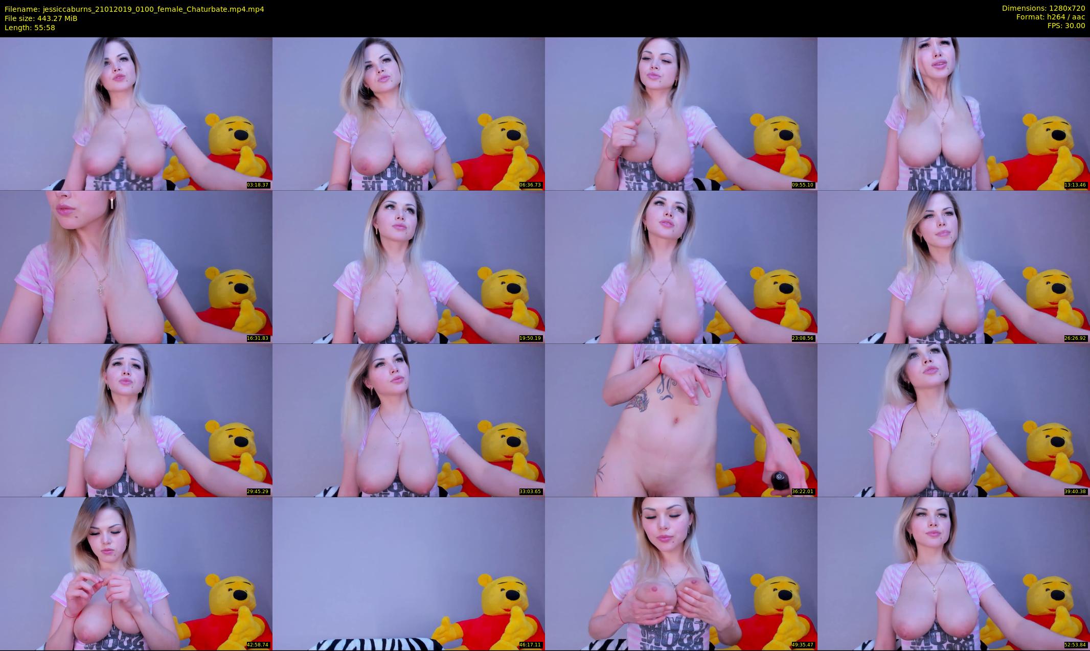 jessiccaburns — 56 minute Chaturbate female cam show recording, 720p, Jan 21, 2019