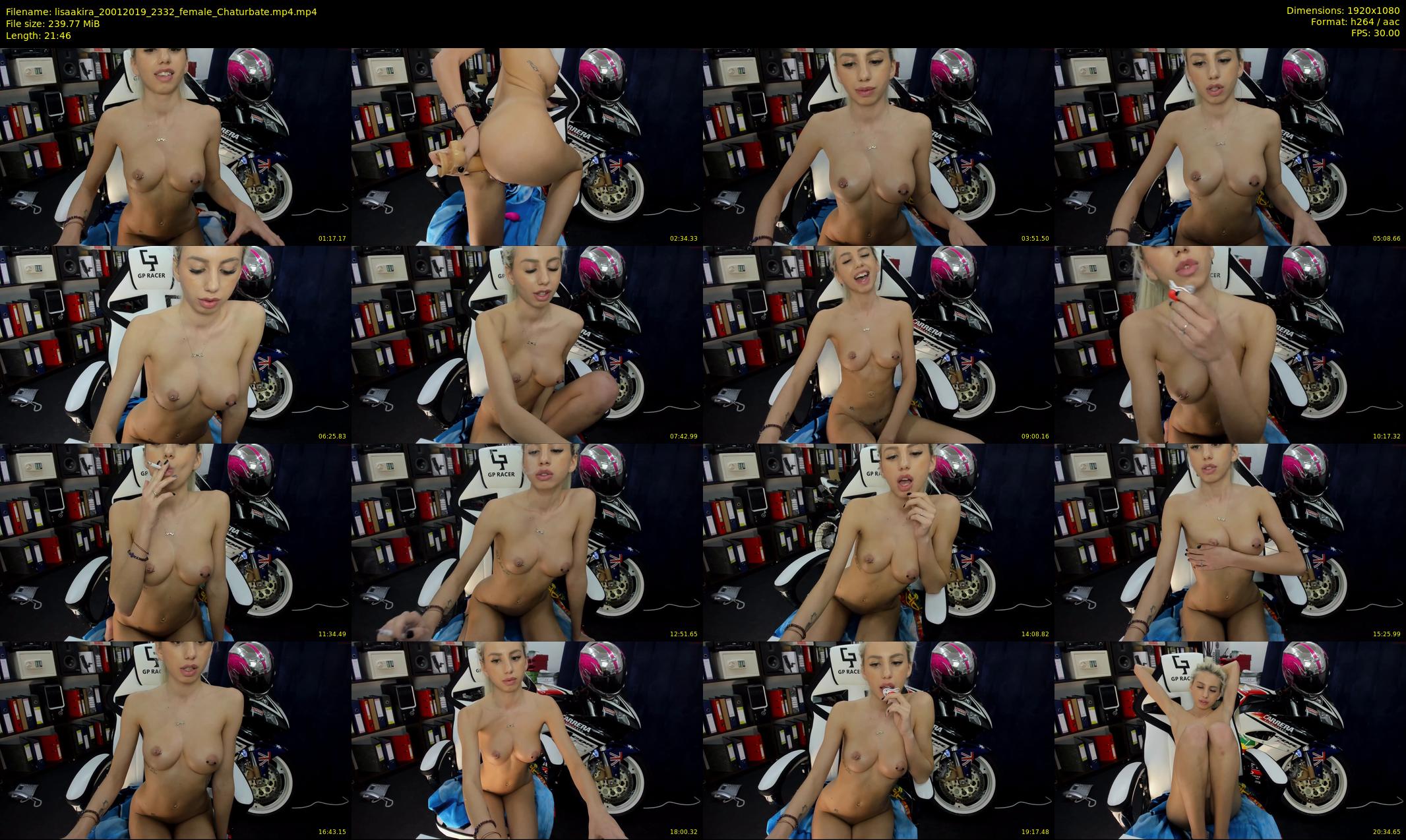 lisaakira — 22 minute Chaturbate female cam show recording, 1080p, Jan 20, 2019