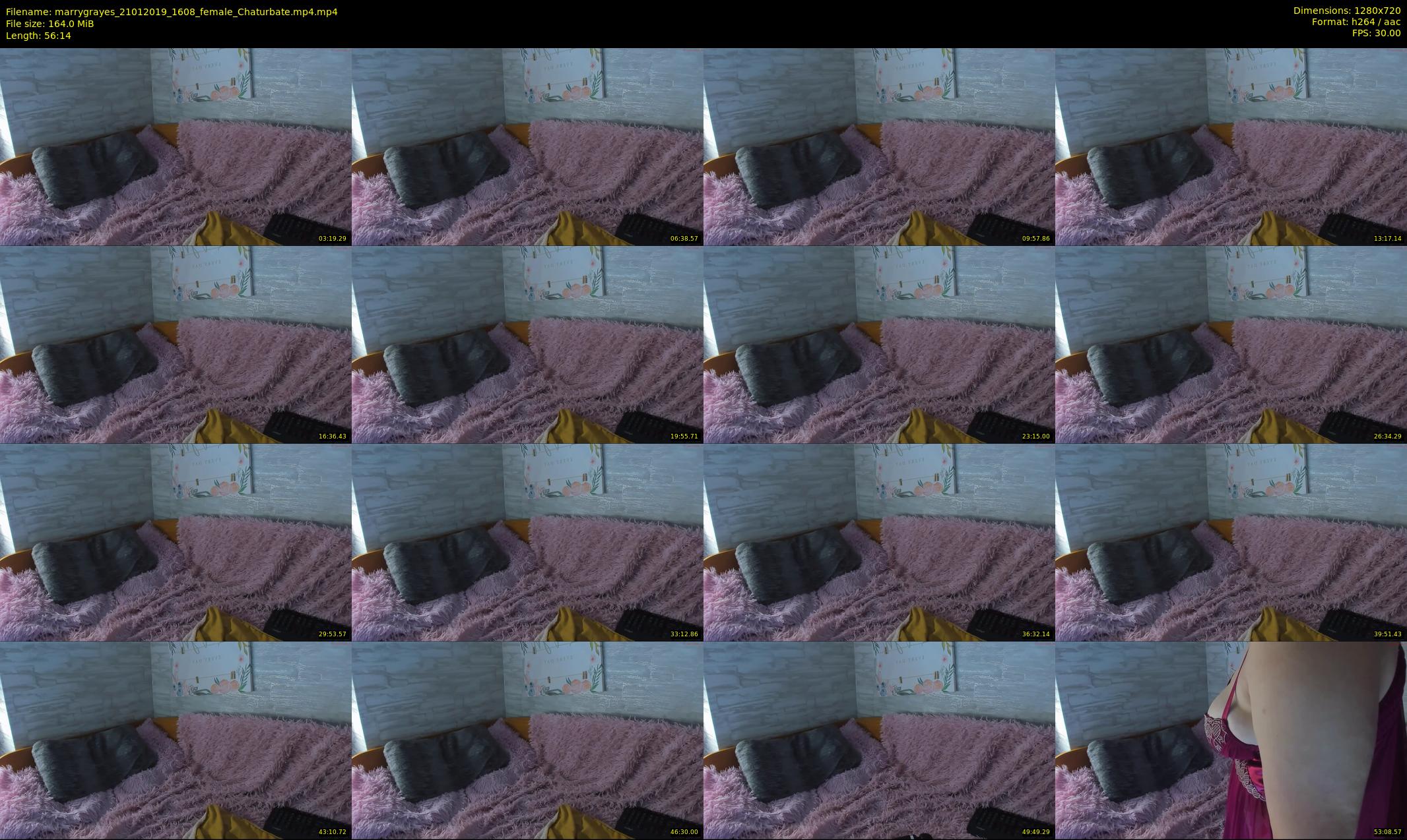 marrygrayes — 57 minute Chaturbate female cam show recording, 720p, Jan 21, 2019