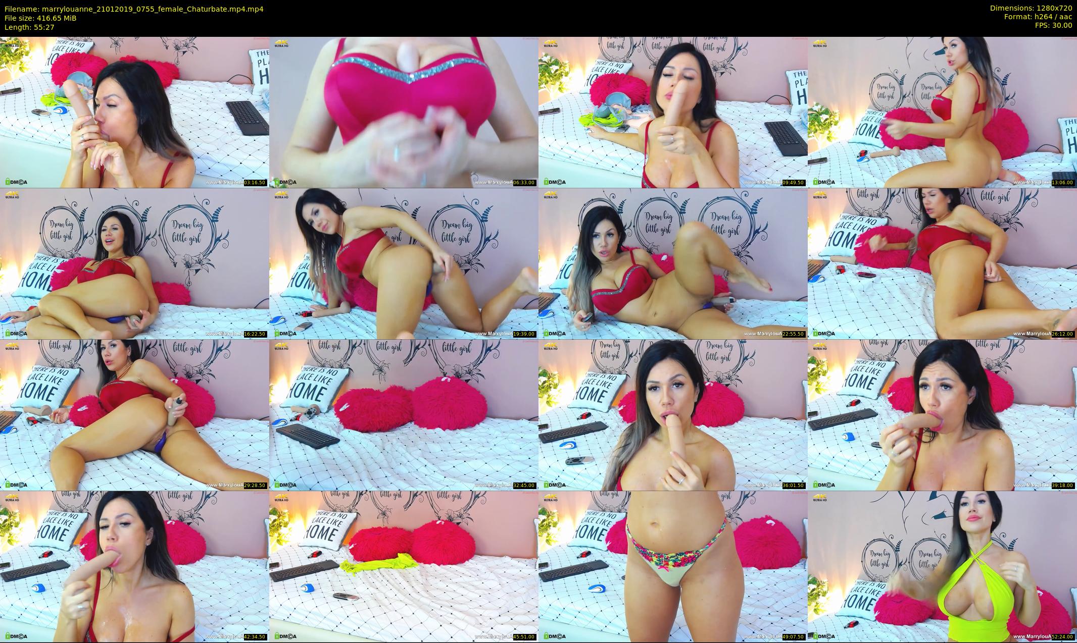 marrylouanne — 56 minute Chaturbate female cam show recording, 720p, Jan 21, 2019