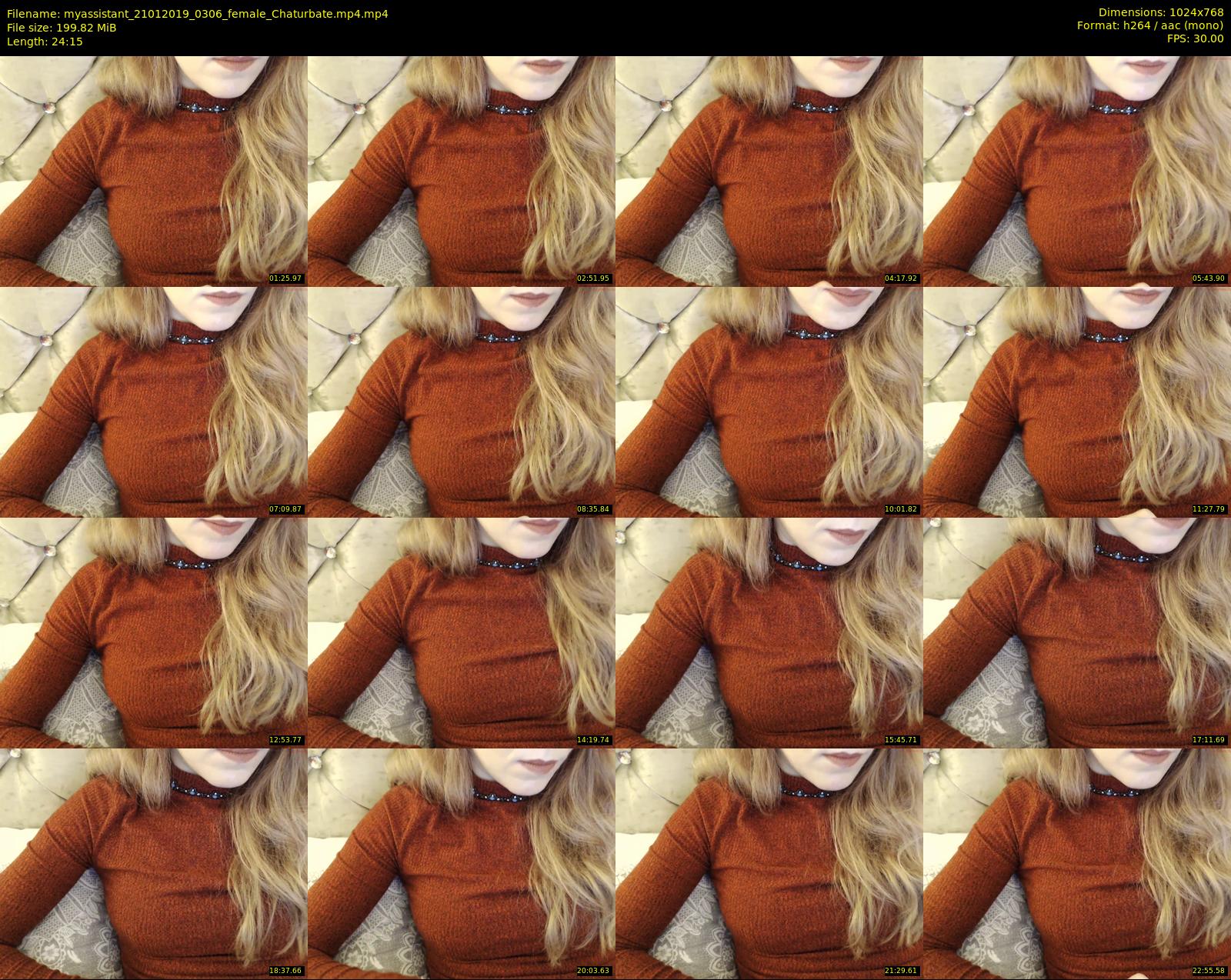 myassistant — 25 minute Chaturbate female cam show recording, 720p, Jan 21, 2019