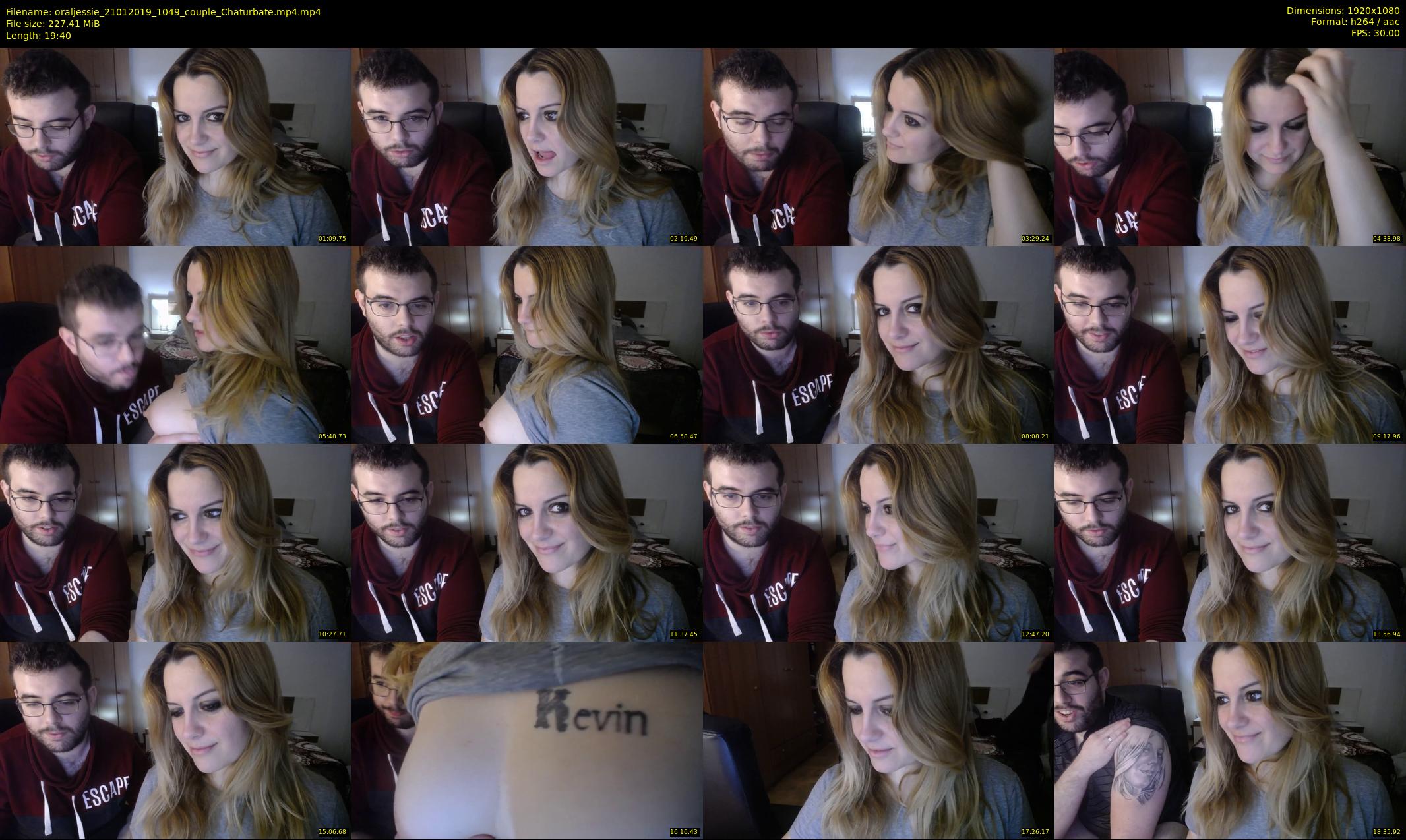 oraljessie — 20 minute Chaturbate couple cam show recording, 1080p, Jan 21, 2019