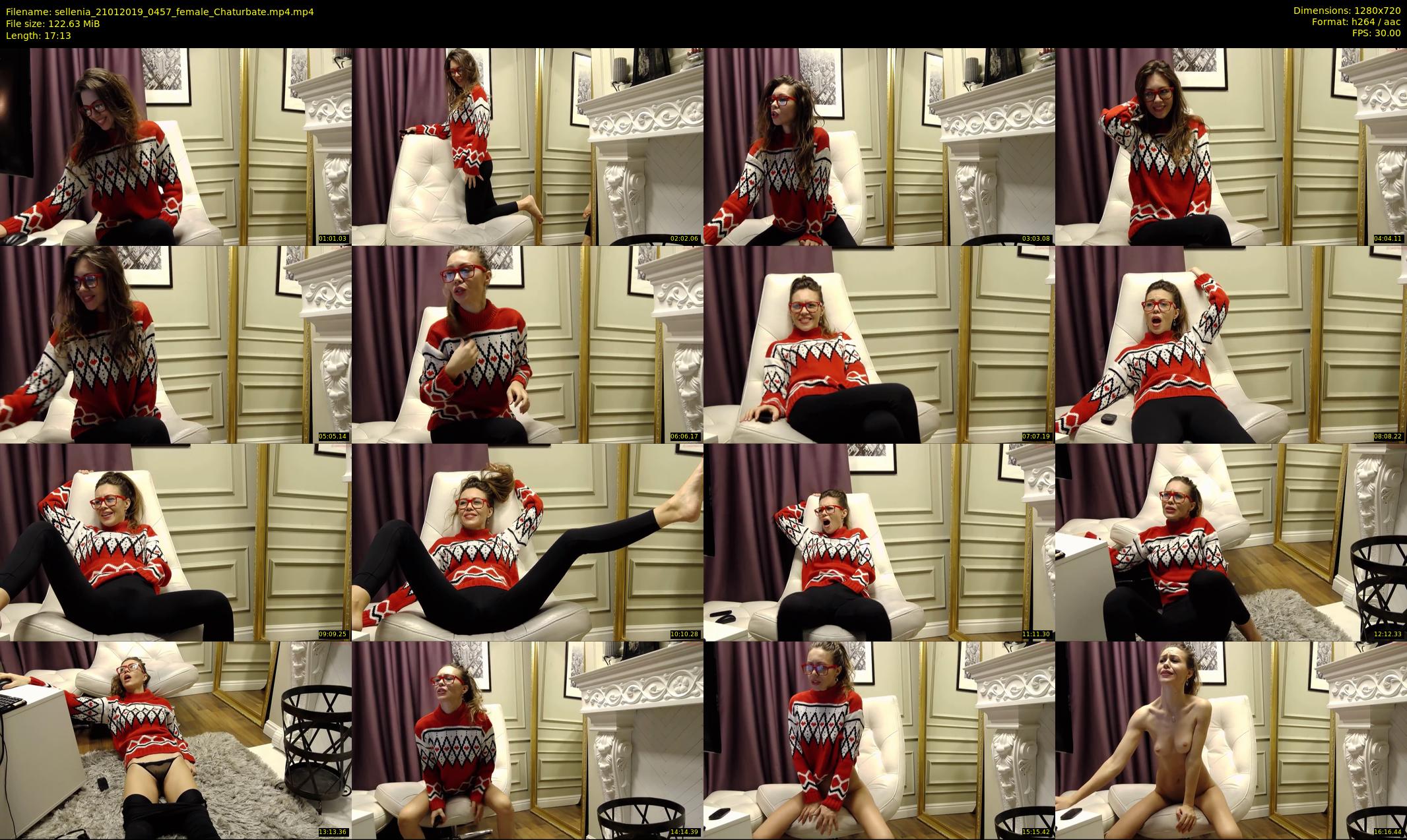 sellenia — 18 minute Chaturbate female cam show recording, 720p, Jan 21, 2019