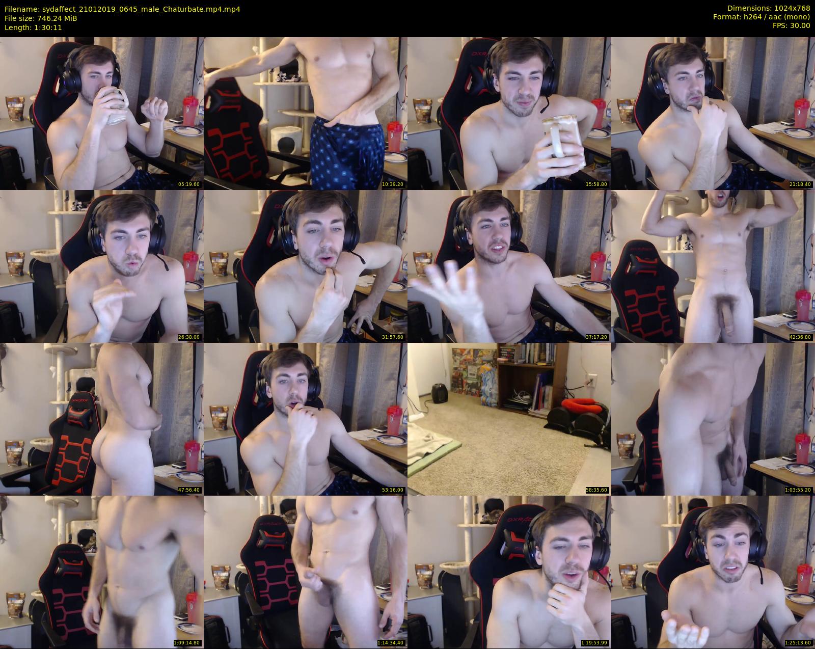 sydaffect — 91 minute Chaturbate male cam show recording, 720p, Jan 21, 2019