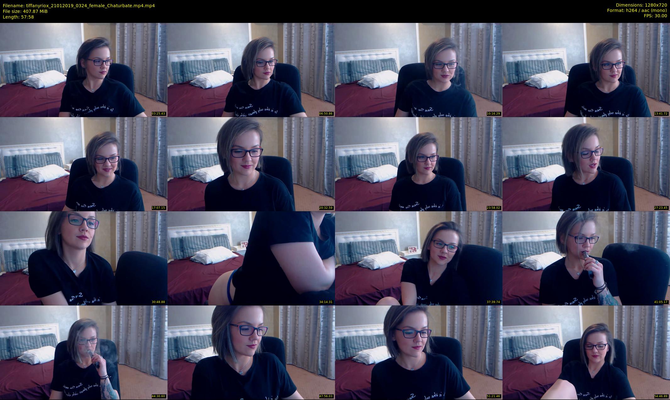tiffanyriox — 58 minute Chaturbate female cam show recording, 720p, Jan 21, 2019