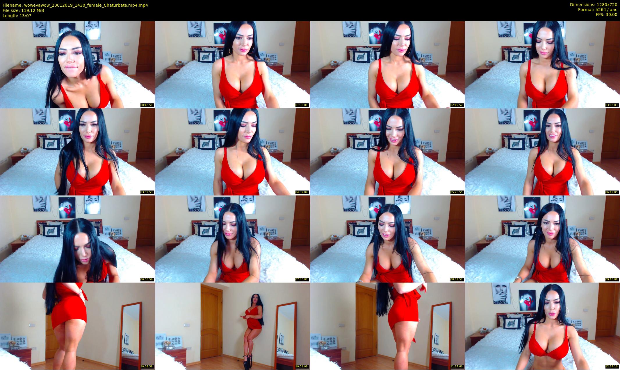 wowevawow — 14 minute Chaturbate female cam show recording, 720p, Jan 20, 2019