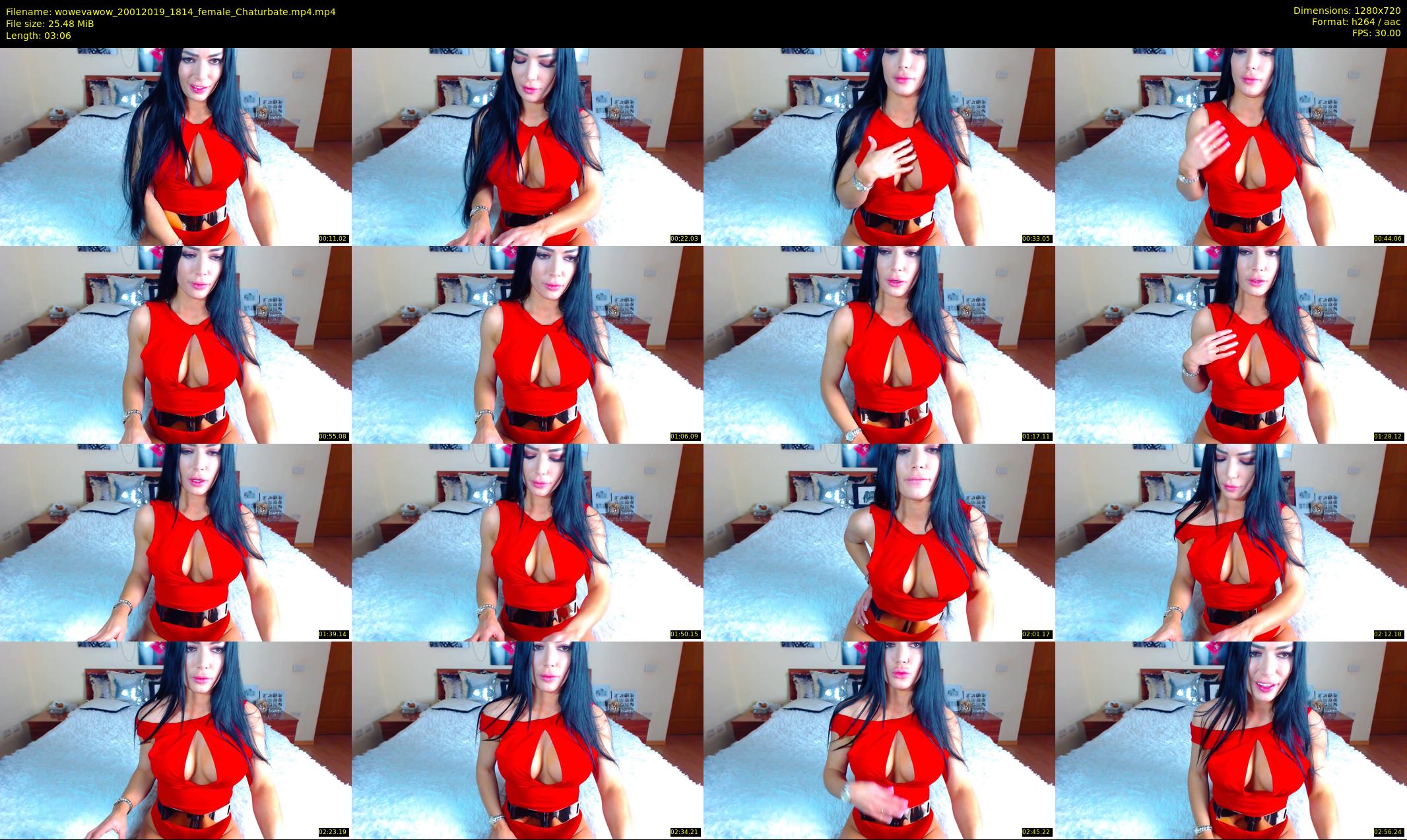 wowevawow — 4 minute Chaturbate female cam show recording, 720p, Jan 20, 2019