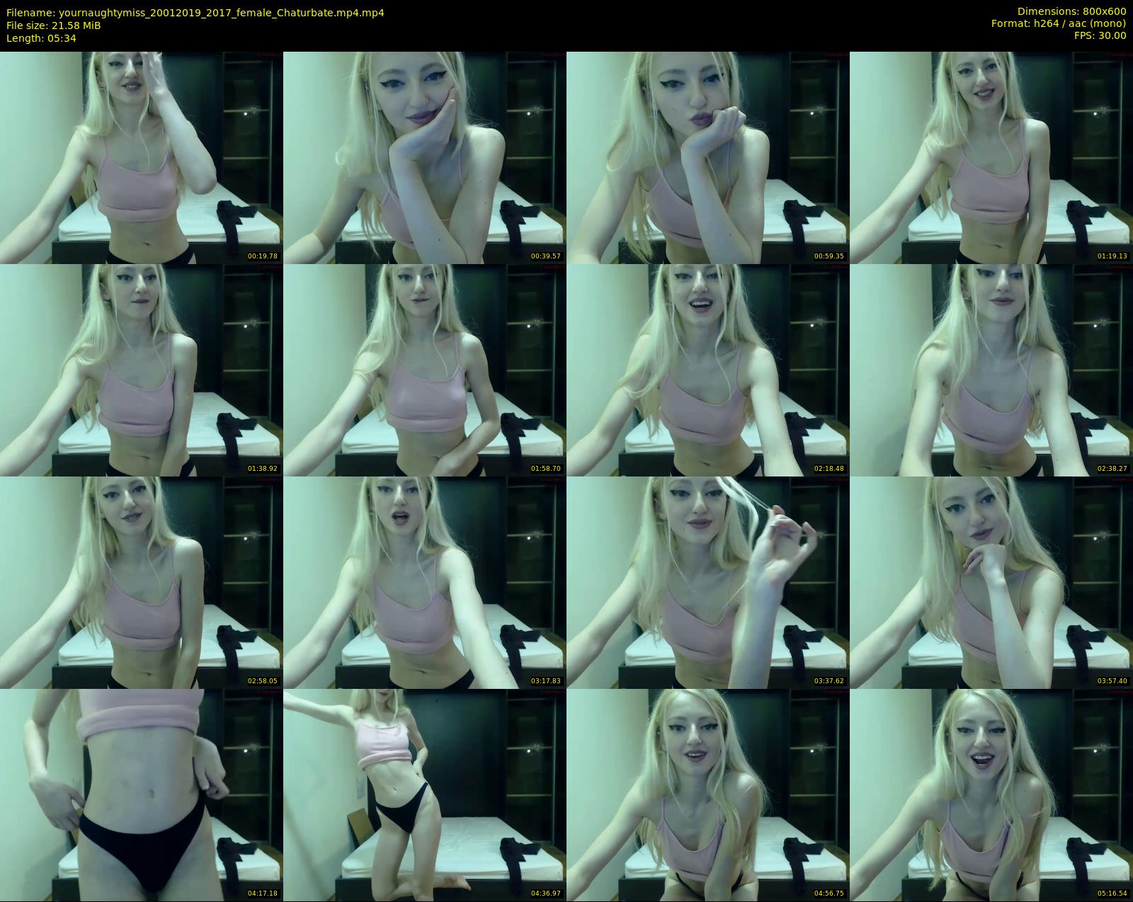 yournaughtymiss — 6 minute Chaturbate female cam show recording, 480p, Jan 20, 2019