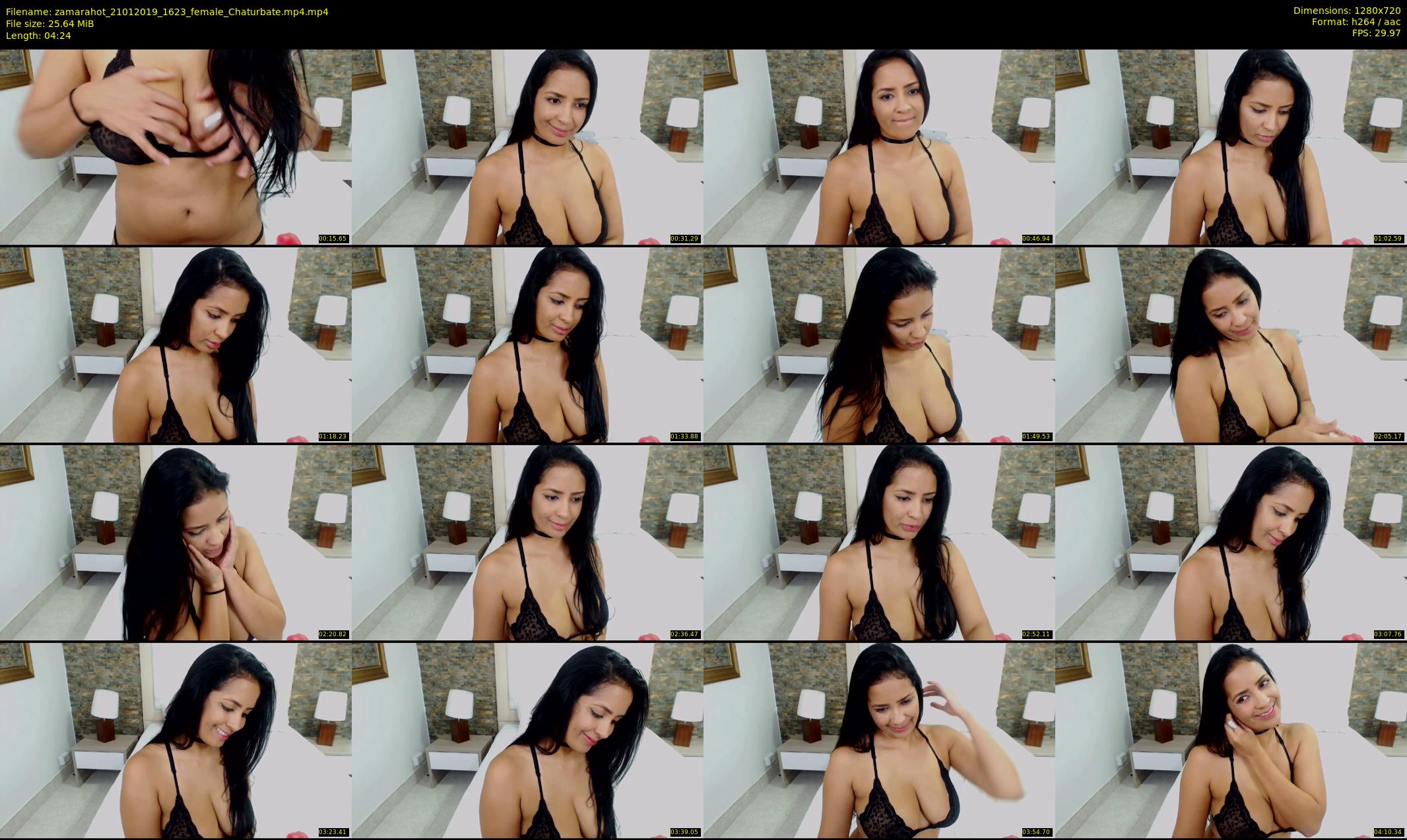 zamarahot — 5 minute Chaturbate female cam show recording, 720p, Jan 21, 2019