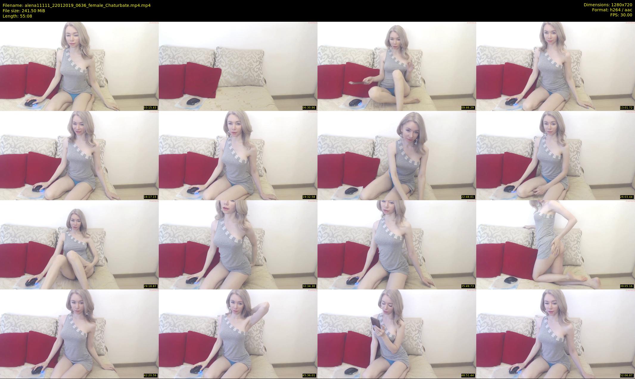 alena11111 — 56 minute Chaturbate female cam show recording, 720p, Jan 22, 2019