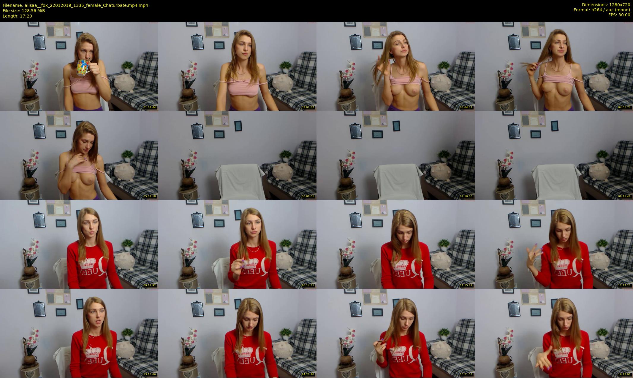 alisaa__fox — 18 minute Chaturbate female cam show recording, 720p, Jan 22, 2019
