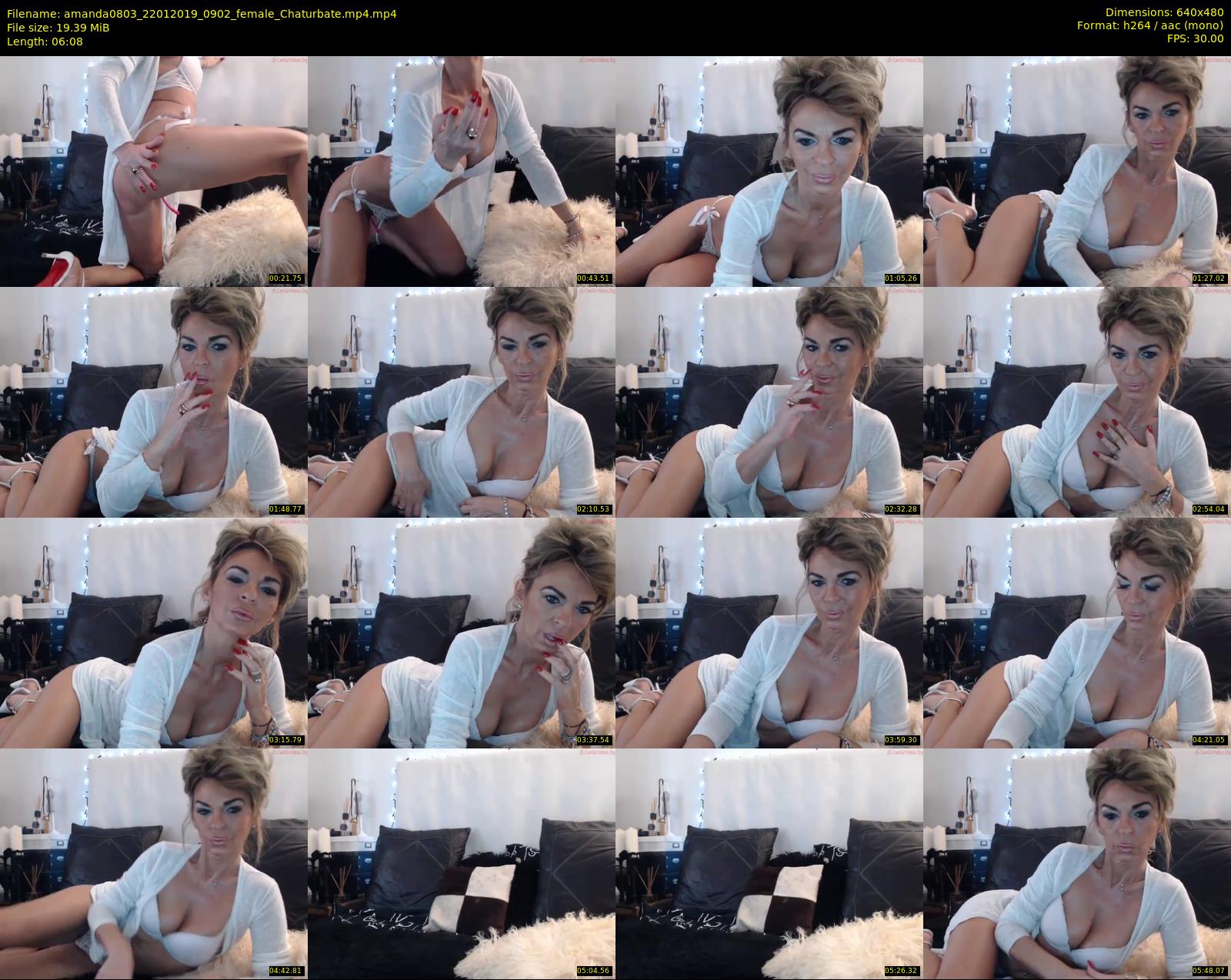 amanda0803 — 7 minute Chaturbate female cam show recording, 480p, Jan 22, 2019