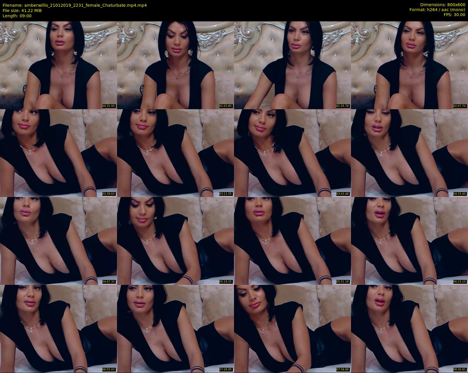 amberwillis — 9 minute Chaturbate female cam show recording, 480p, Jan 21, 2019