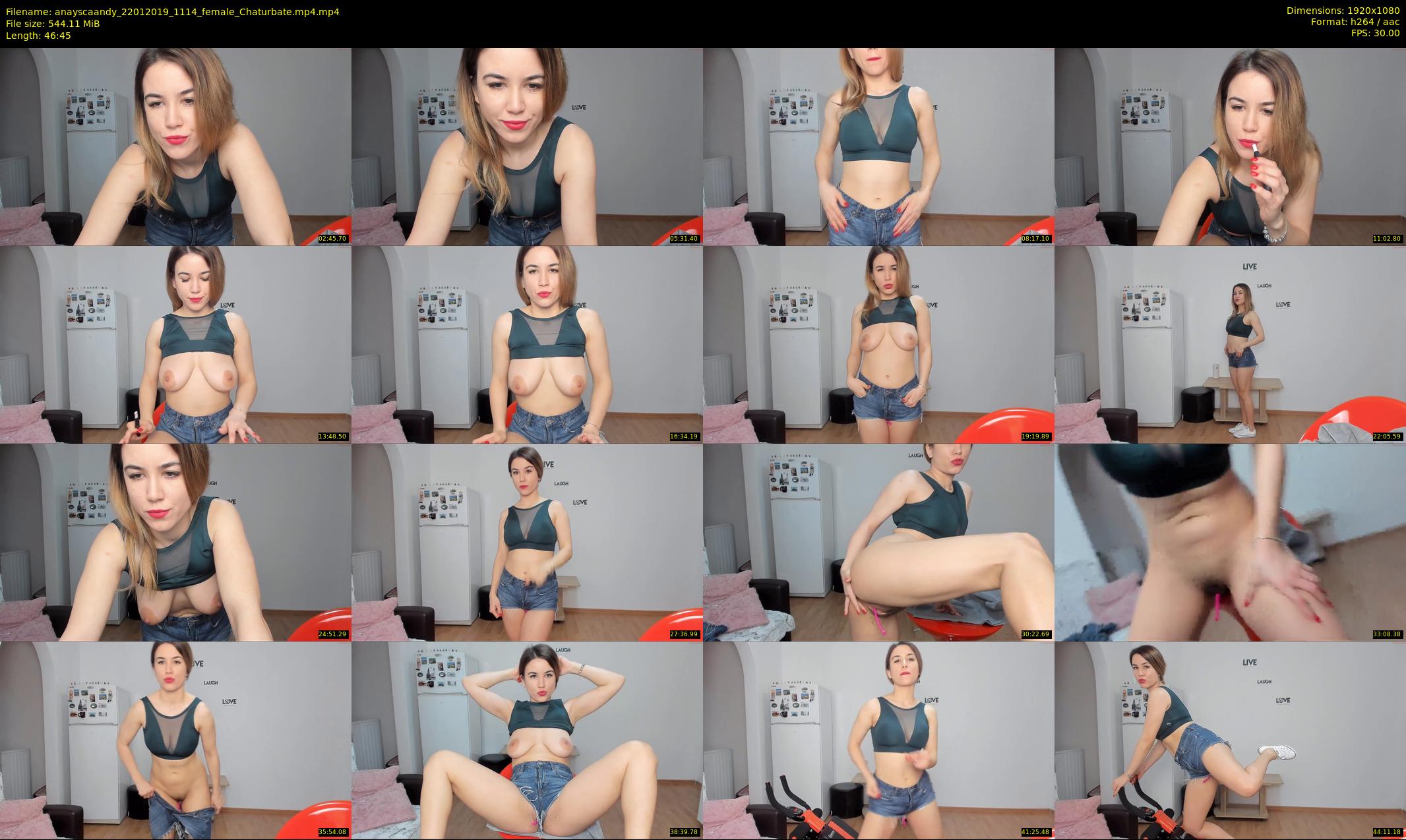 anayscaandy — 47 minute Chaturbate female cam show recording, 1080p, Jan 22, 2019