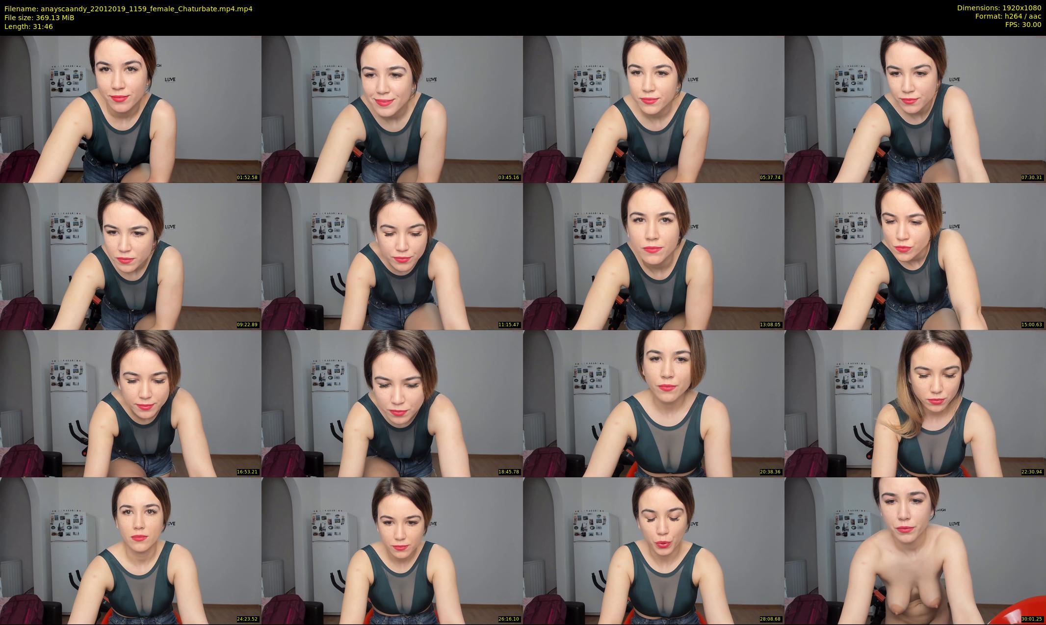 anayscaandy — 32 minute Chaturbate female cam show recording, 1080p, Jan 22, 2019