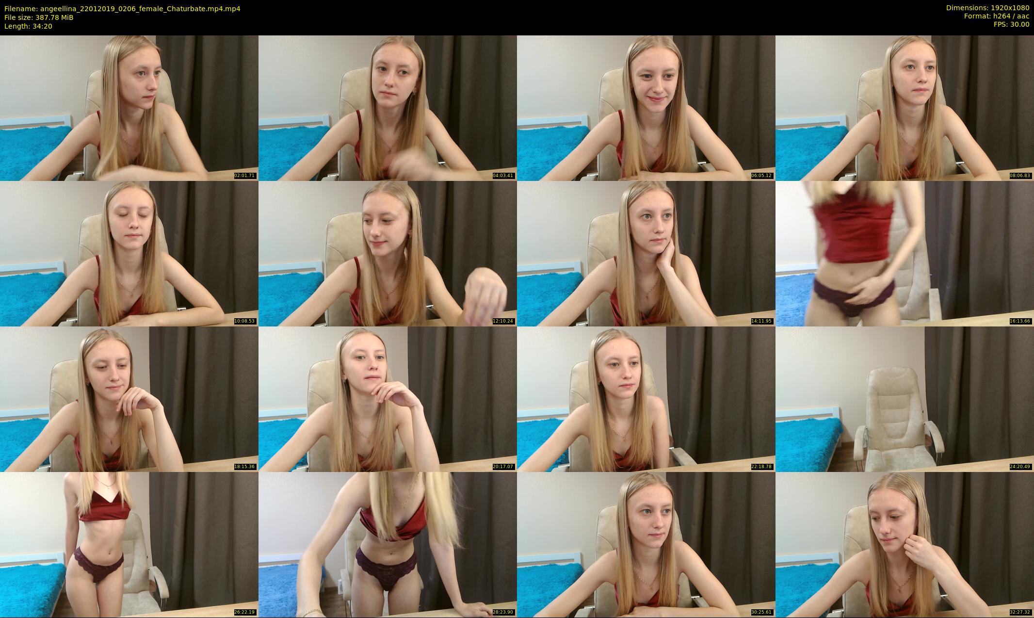 angeellina — 35 minute Chaturbate female cam show recording, 1080p, Jan 22, 2019