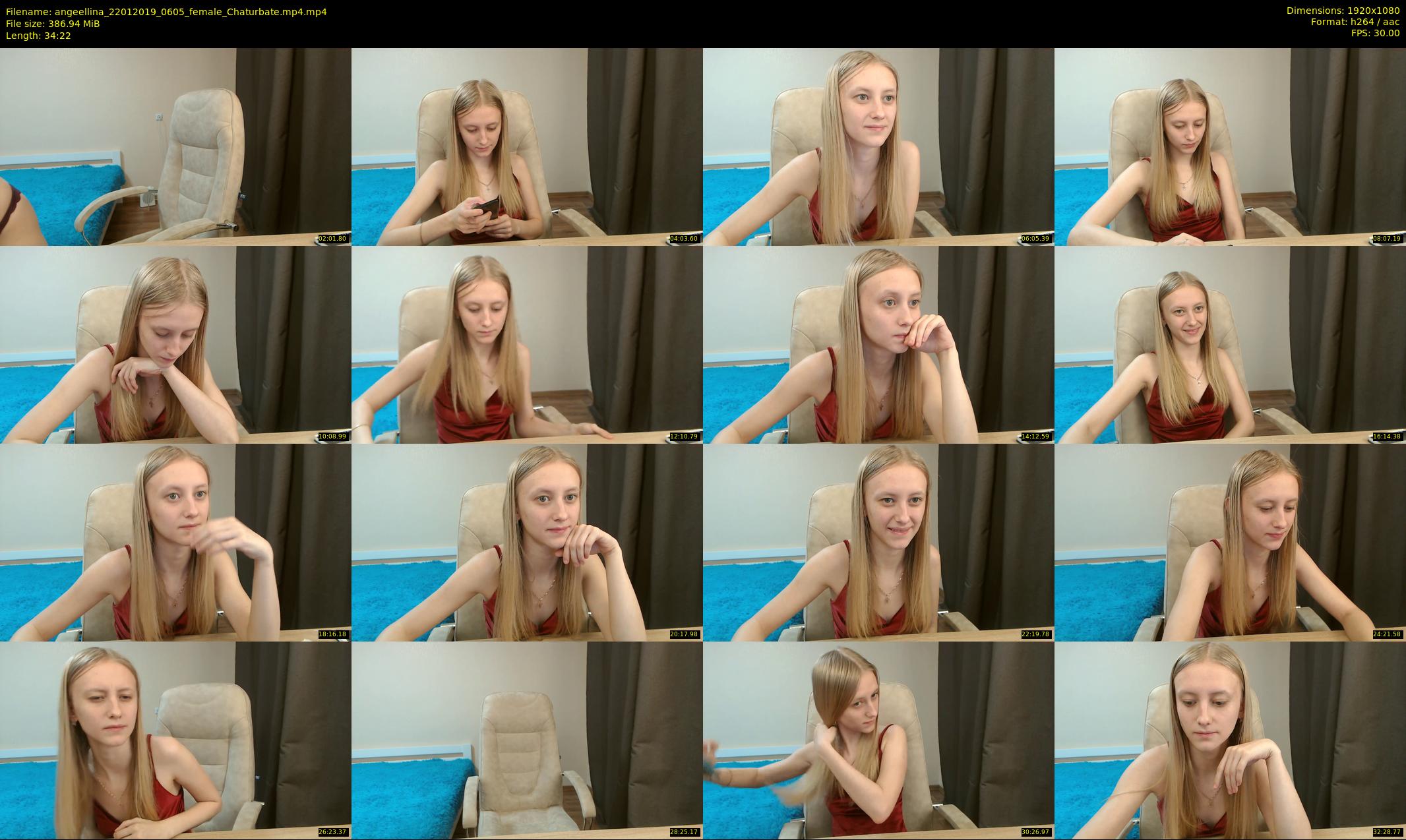 angeellina — 35 minute Chaturbate female cam show recording, 1080p, Jan 22, 2019