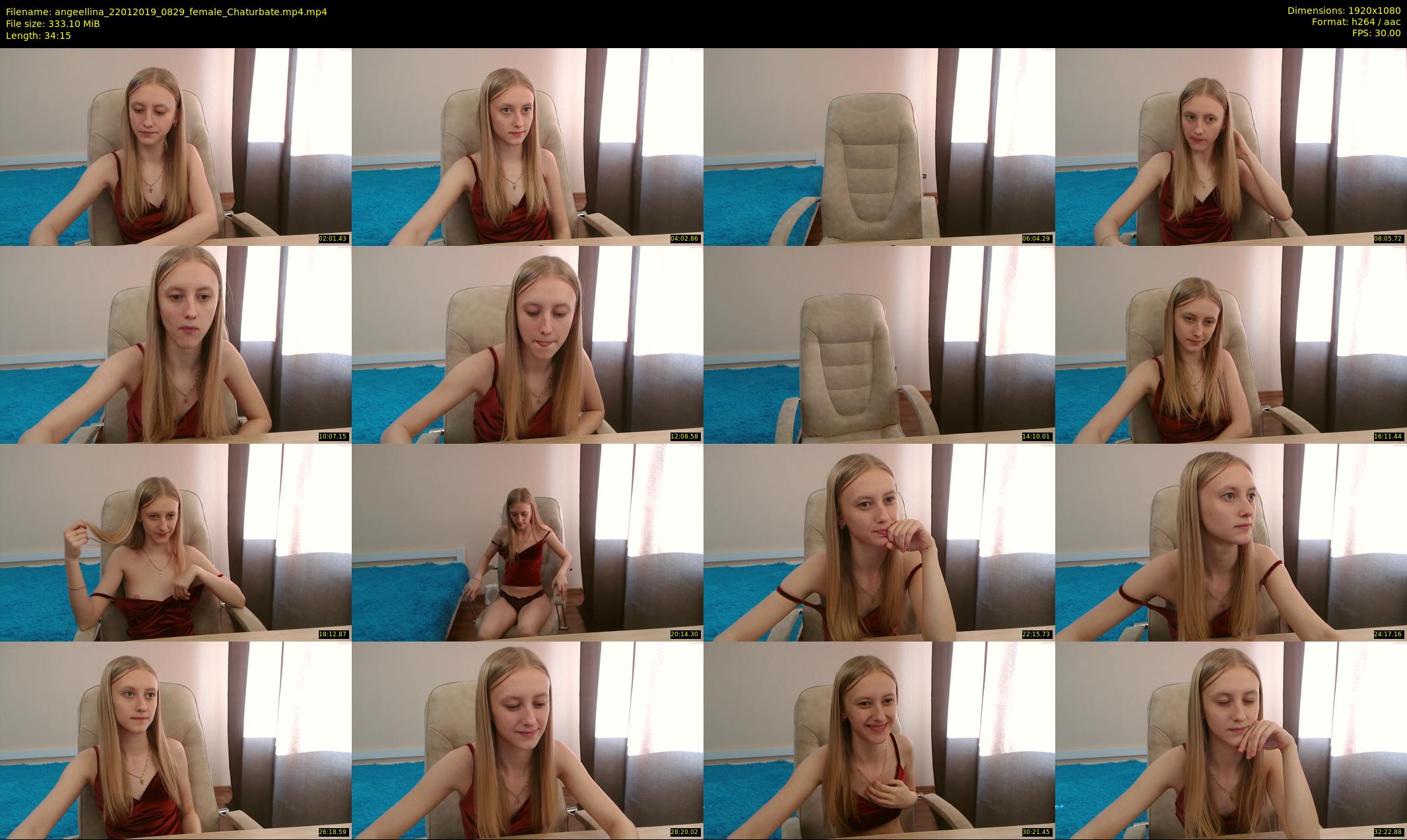 angeellina — 35 minute Chaturbate female cam show recording, 1080p, Jan 22, 2019