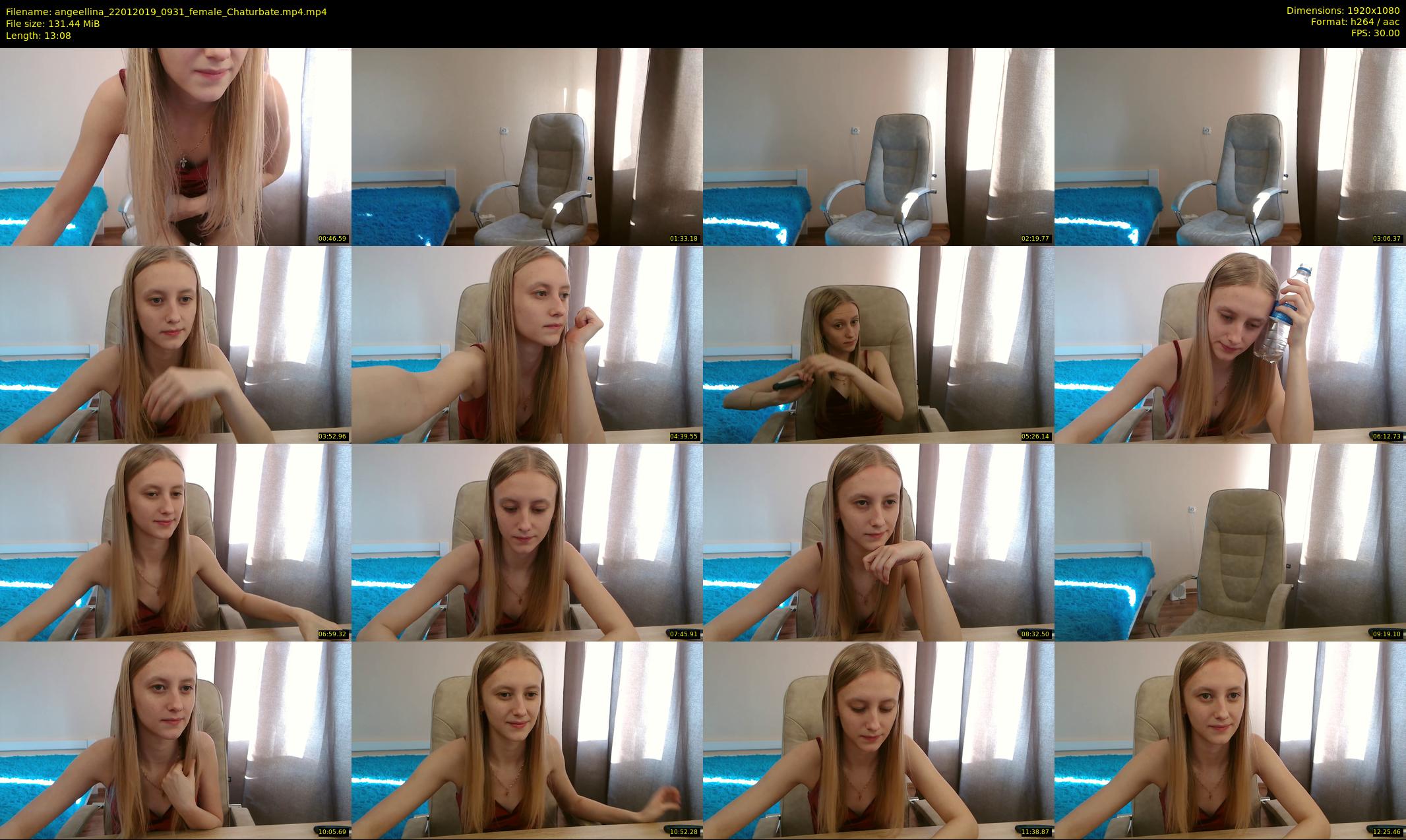 angeellina — 14 minute Chaturbate female cam show recording, 1080p, Jan 22, 2019